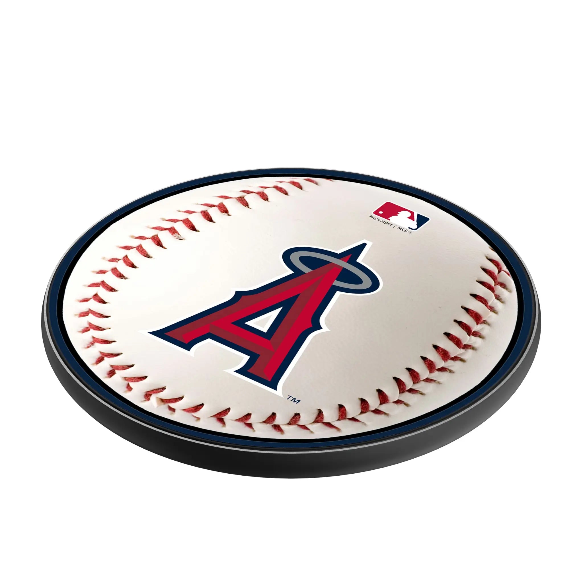 Los Angeles Angels Baseball 15-Watt Wireless Charger - Isometric View