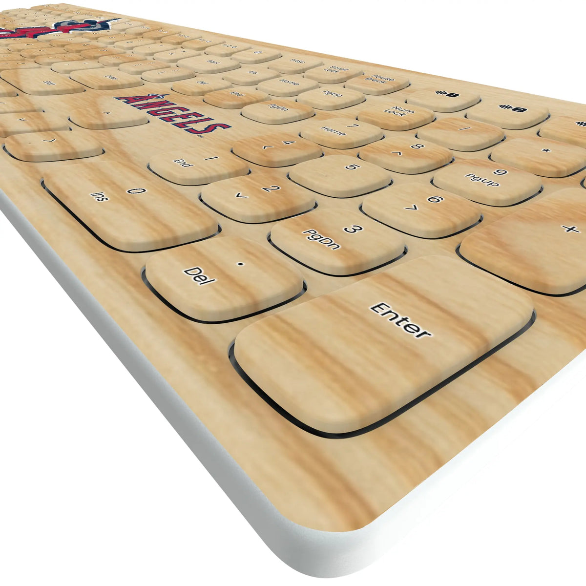 Los Angeles Angels Baseball Bat KKB605 Curved Wireless Keyboard - Detail