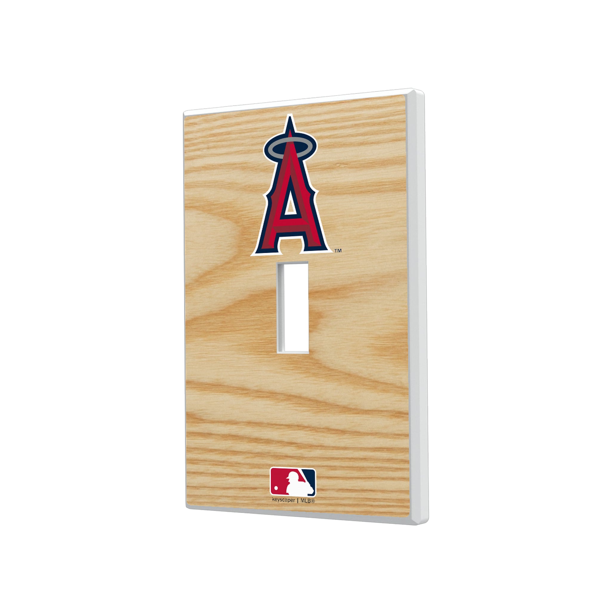 Los Angeles Angels Baseball Bat Hidden-Screw Light Switch Plate#Style_Single Toggle