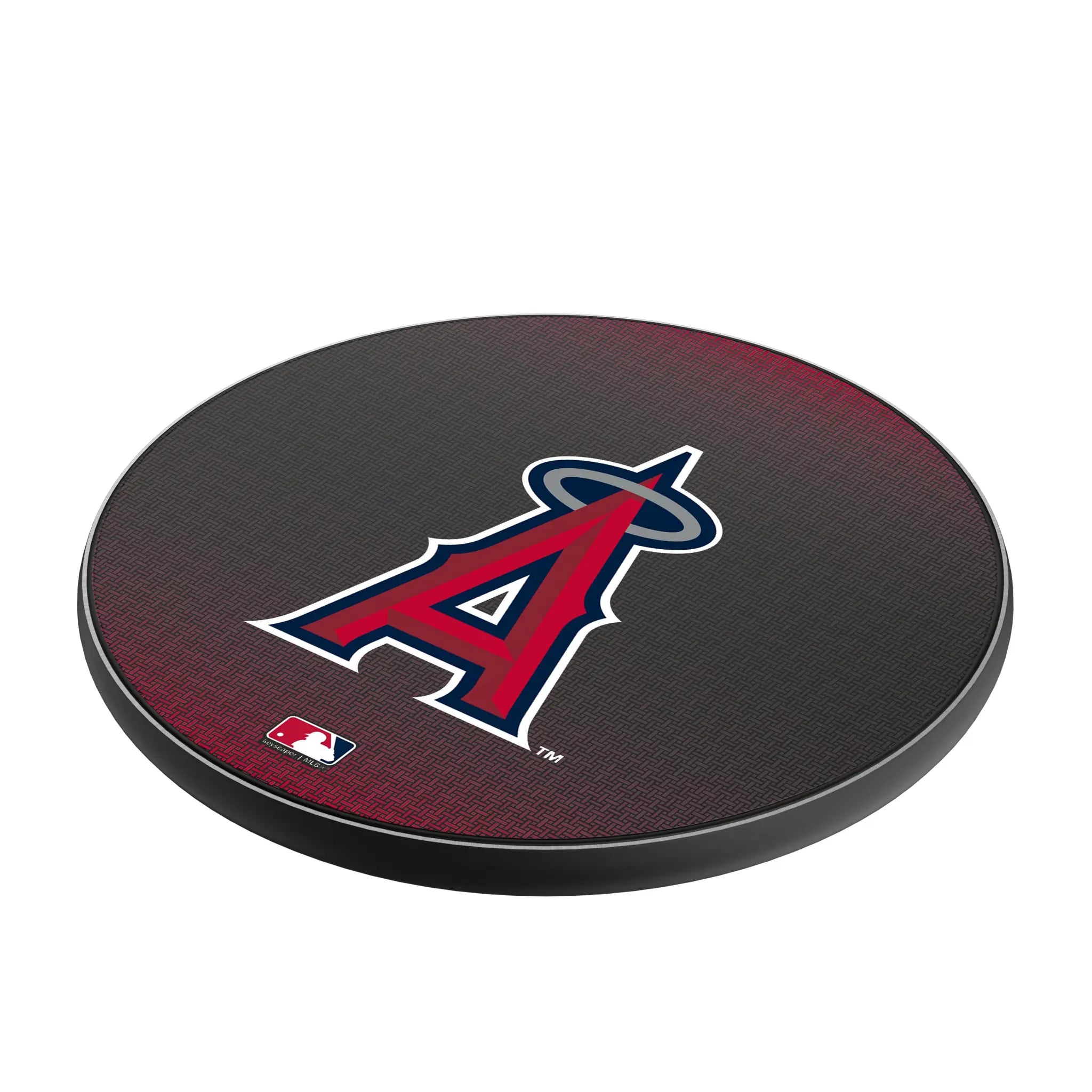 Los Angeles Angels Linen 15-Watt Wireless Charger - Isometric View