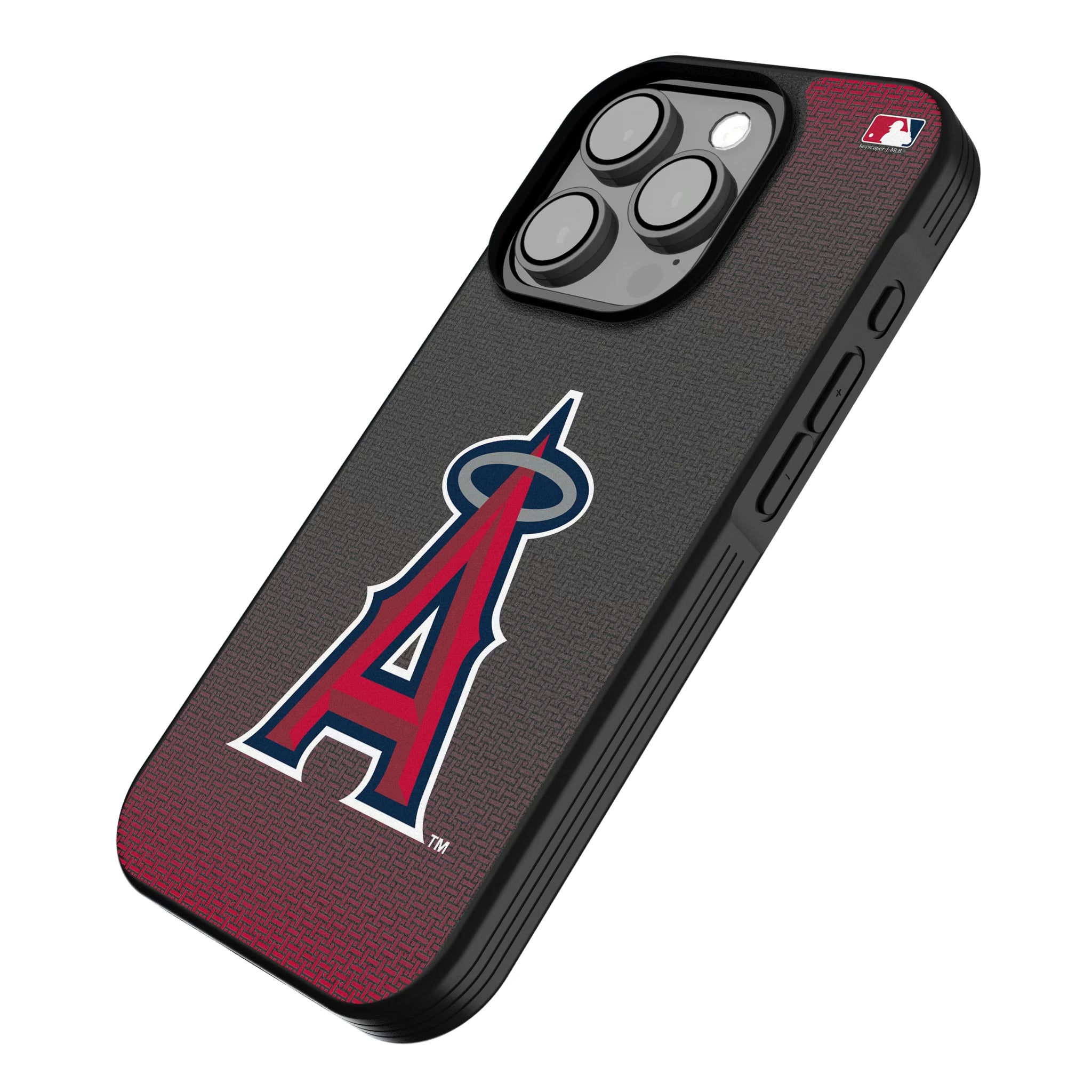 Los Angeles Angels Linen iPhone Bump Phone Case for Apple iPhone - Isometric View