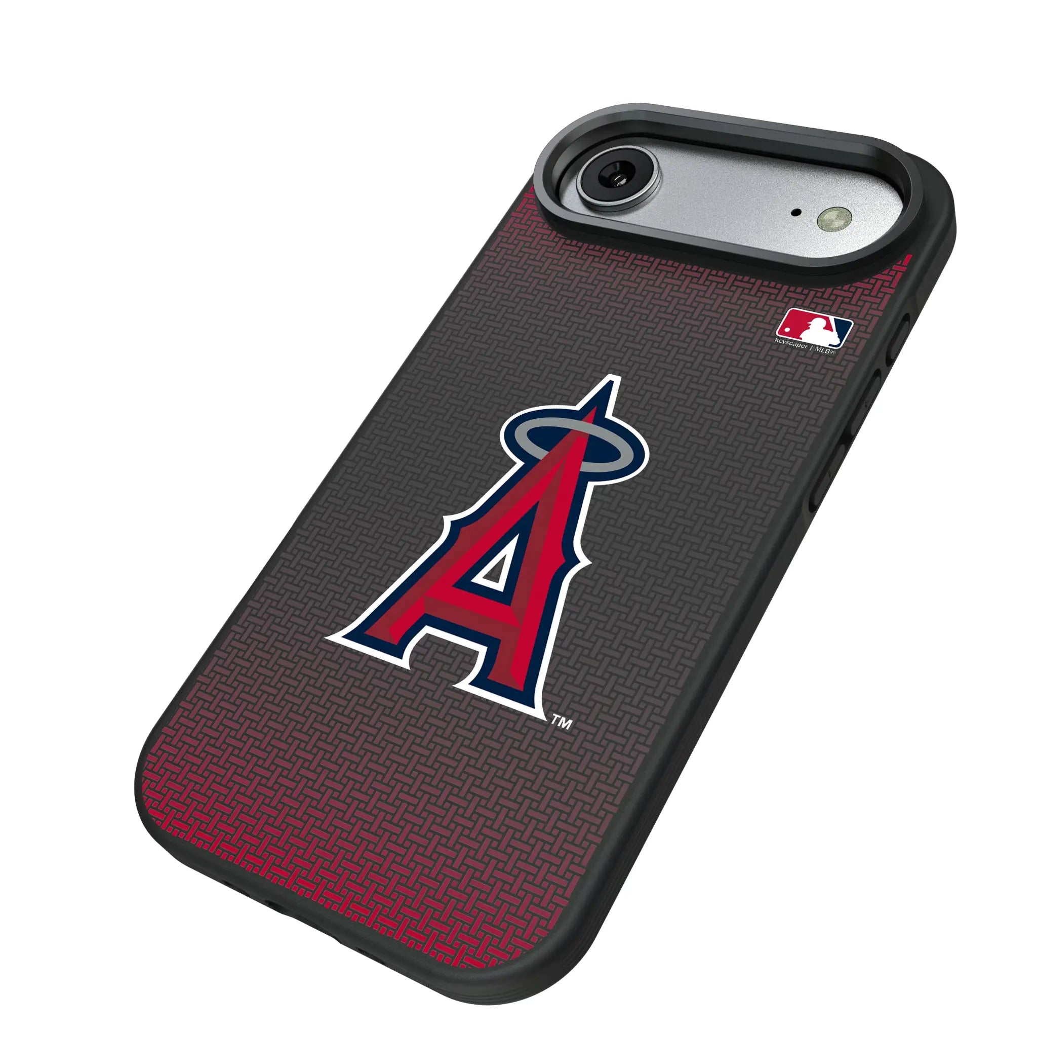Los Angeles Angels Linen iPhone Bump Phone Case for Apple iPhone - Isometric View#Device_iPhone Air