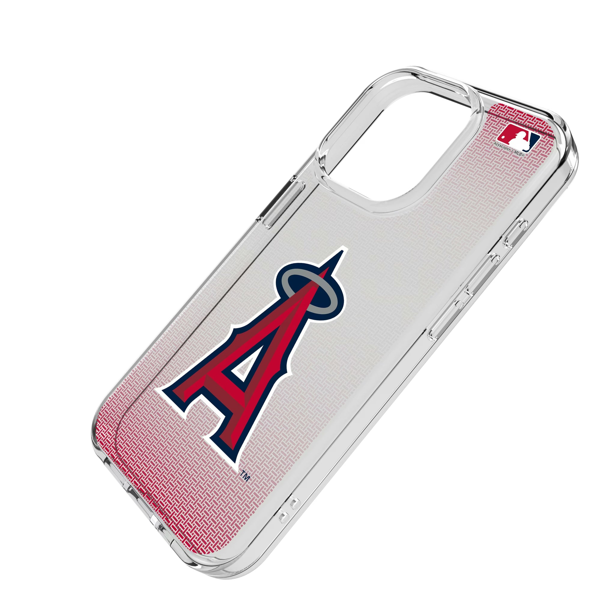 Los Angeles Angels Linen iPhone Clear Phone Case for Apple iPhone - Isometric View