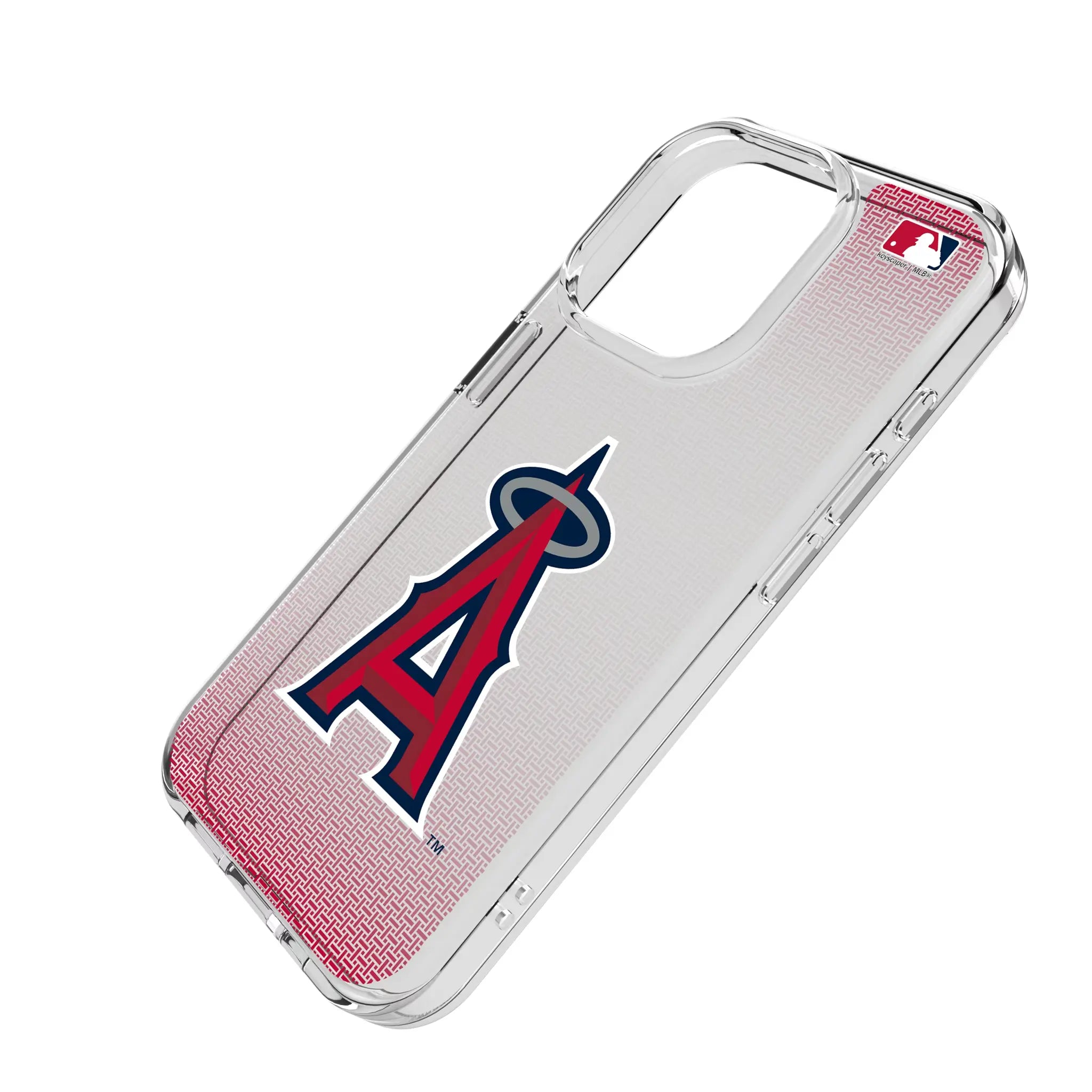 Los Angeles Angels Linen iPhone Clear Phone Case for Apple iPhone - Isometric View