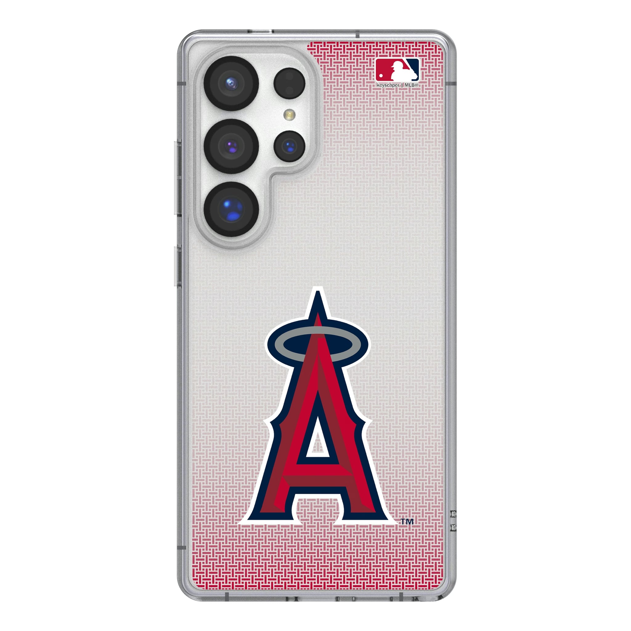 Los Angeles Angels Linen Galaxy Clear Phone Case for Samsung Galaxy