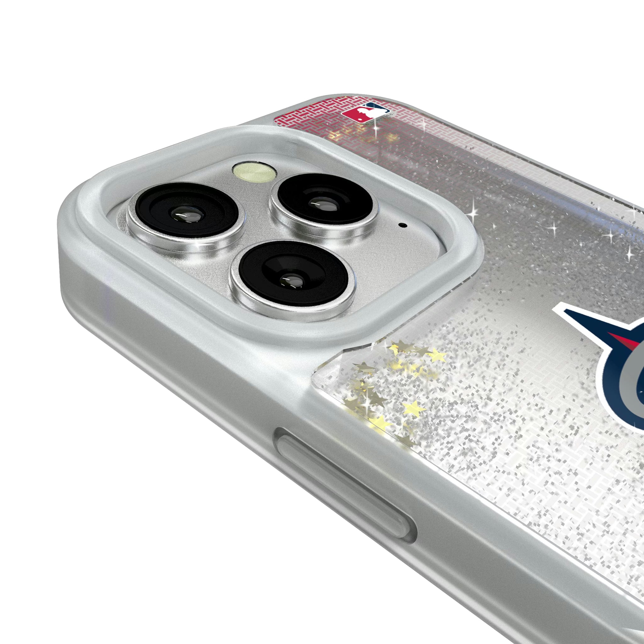 Los Angeles Angels Linen iPhone Glitter Phone Case for Apple iPhone - Detail#Device_iPhone 16 Pro