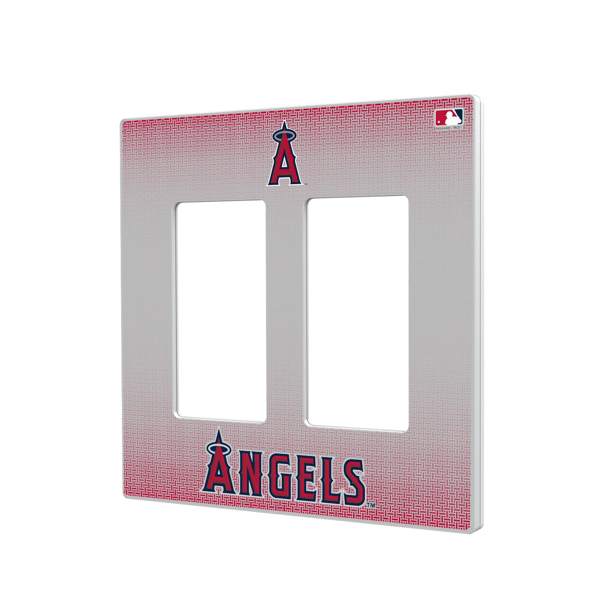 Los Angeles Angels Linen Hidden-Screw Light Switch Plate#Style_Double Rocker