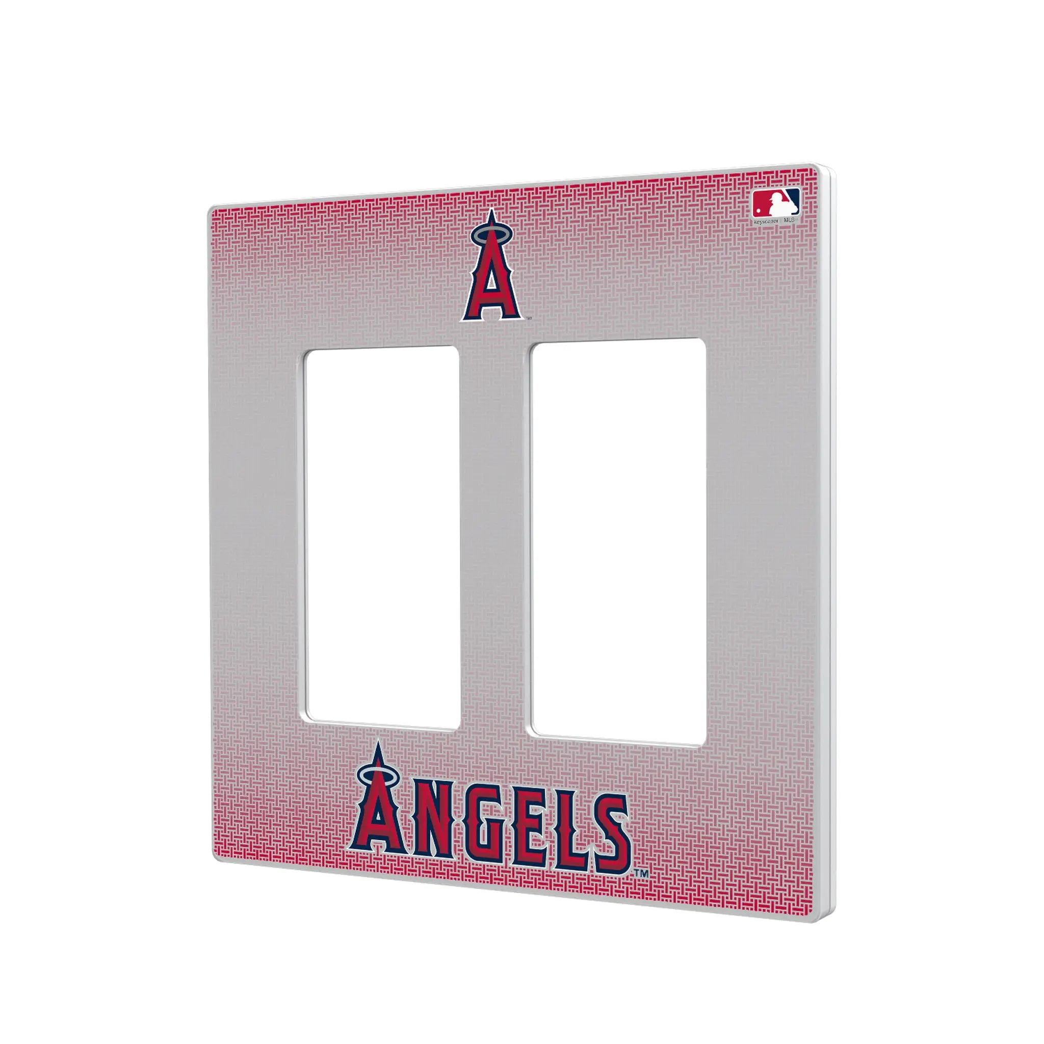 Los Angeles Angels Linen Hidden-Screw Light Switch Plate#Style_Double Rocker