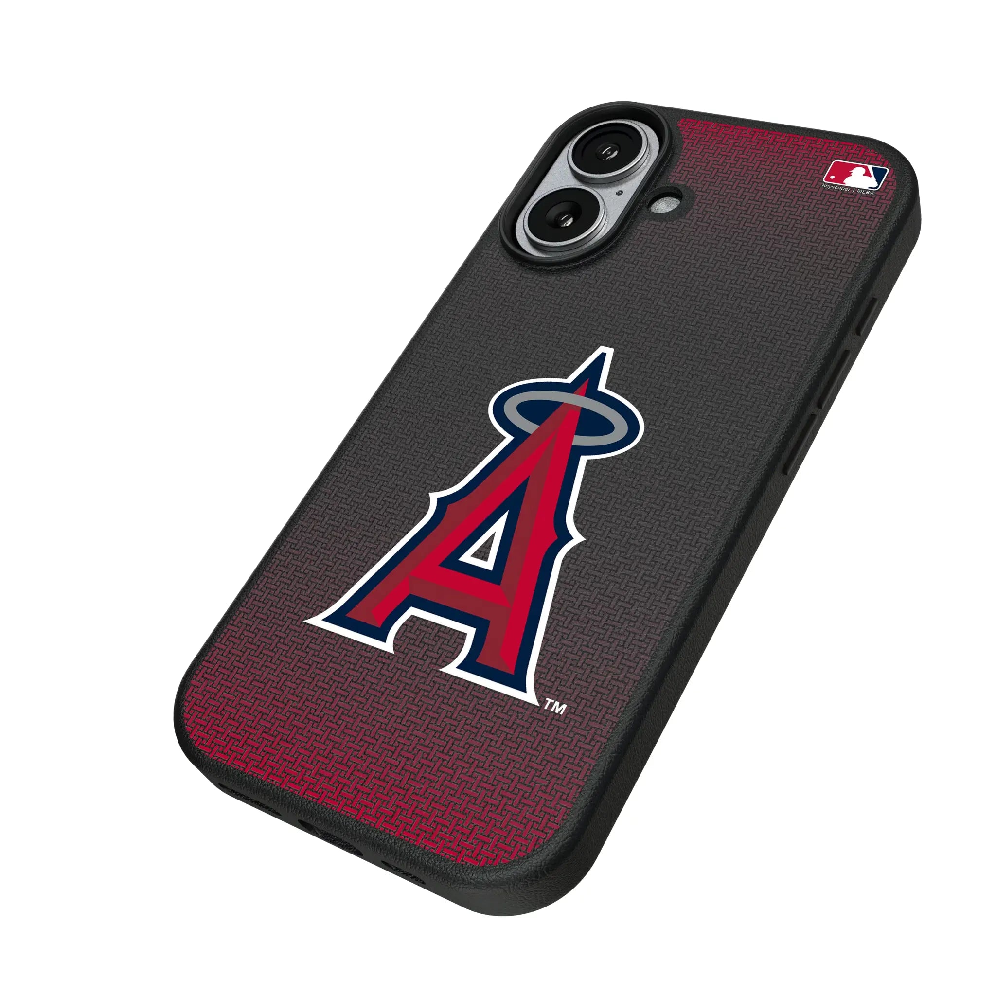 Los Angeles Angels Linen iPhone MagSafe Compatible Phone Case for Apple iPhone - Isometric View#Device_iPhone 17