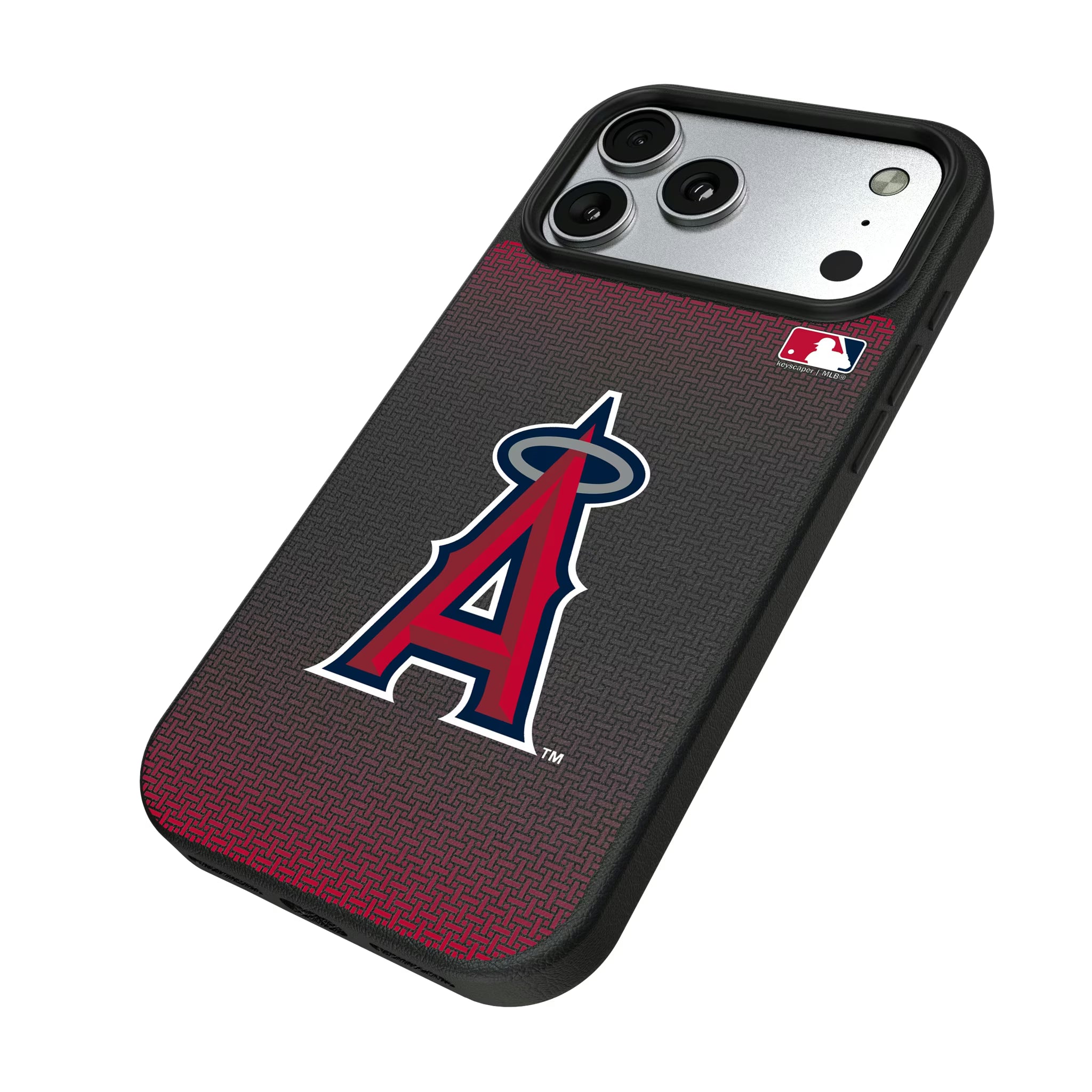 Los Angeles Angels Linen iPhone MagSafe Compatible Phone Case for Apple iPhone - Isometric View#Device_iPhone 17 Pro Max
