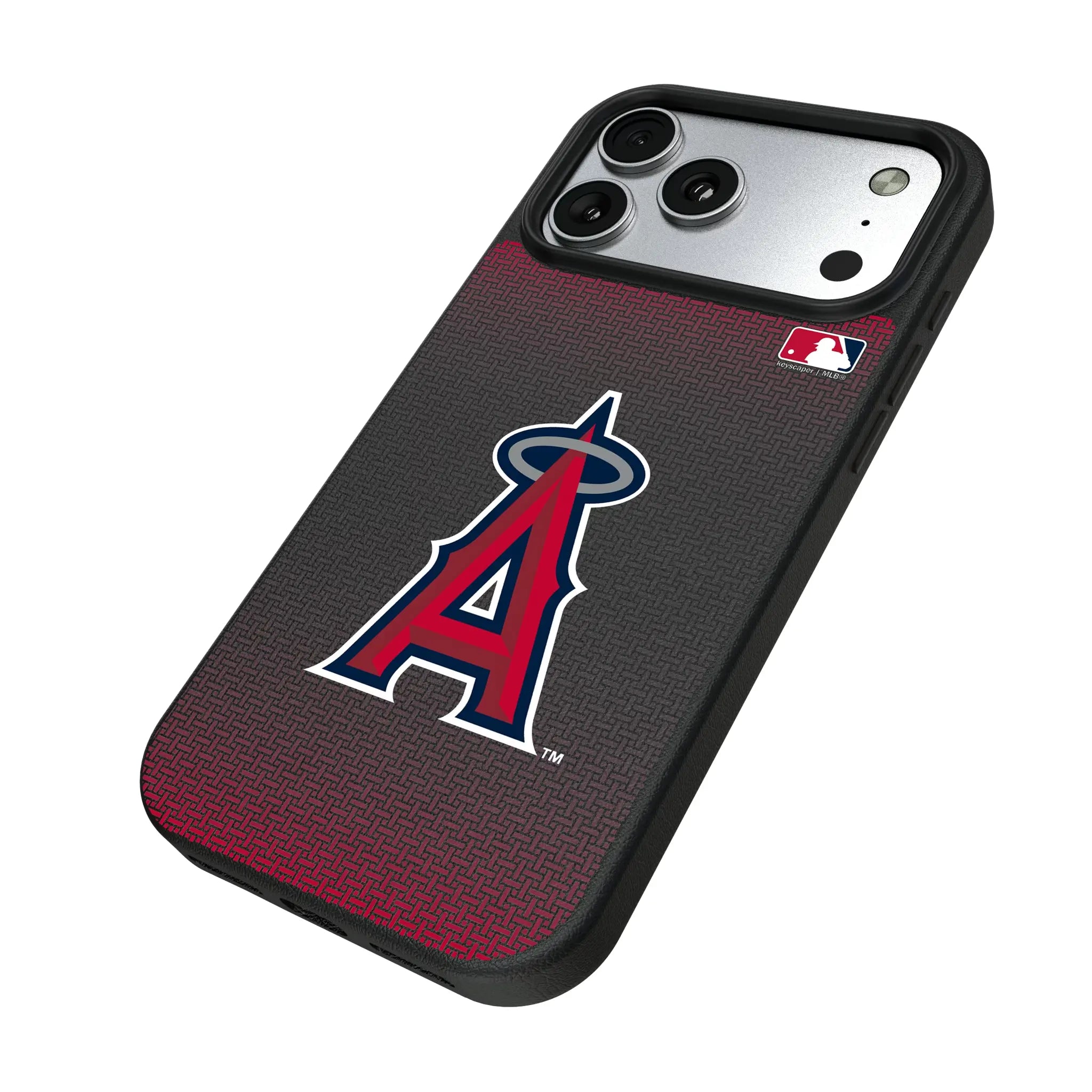 Los Angeles Angels Linen iPhone MagSafe Compatible Phone Case for Apple iPhone - Isometric View#Device_iPhone 17 Pro Max