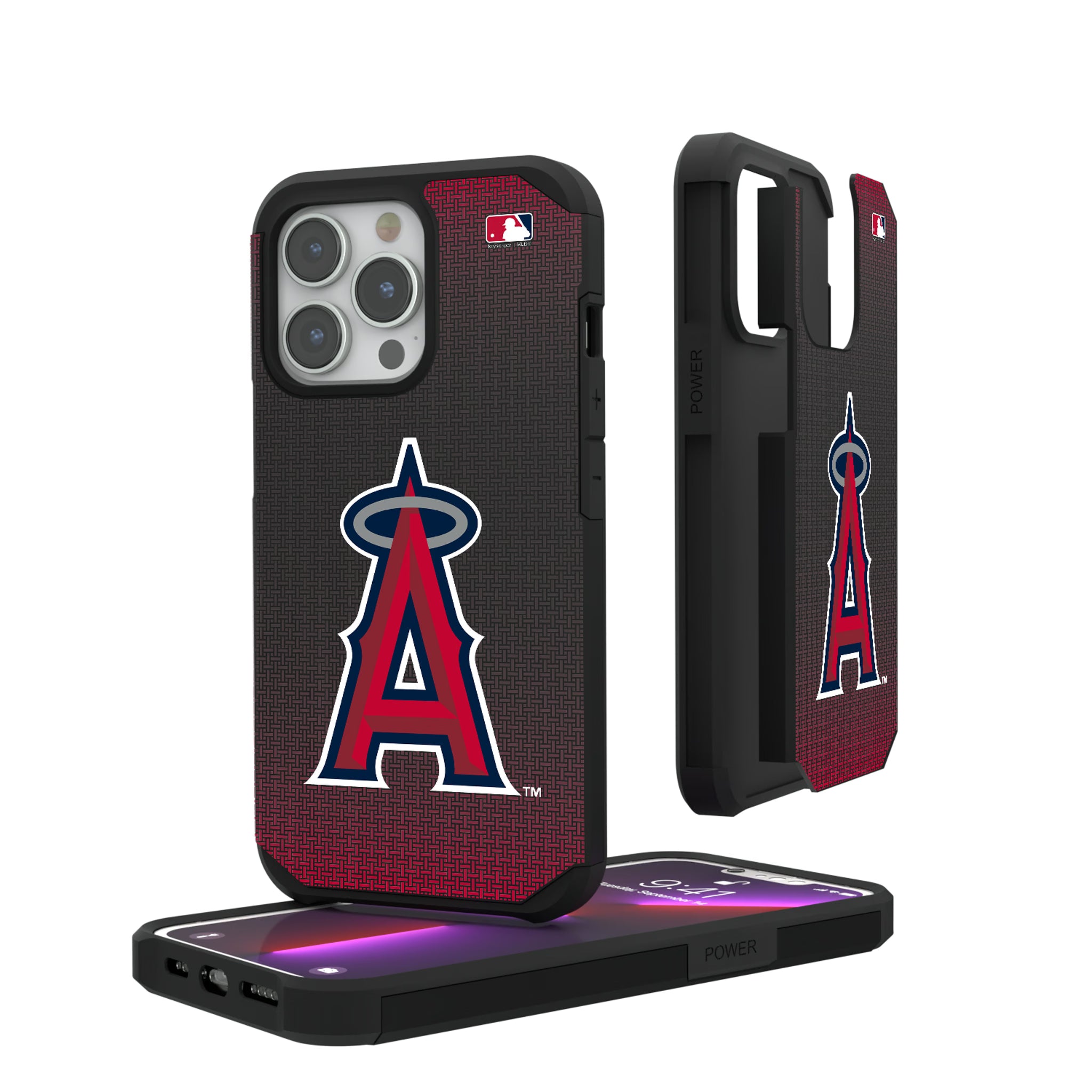 Los Angeles Angels Linen iPhone Rugged Phone Case for Apple iPhone#Device_iPhone 13 Pro