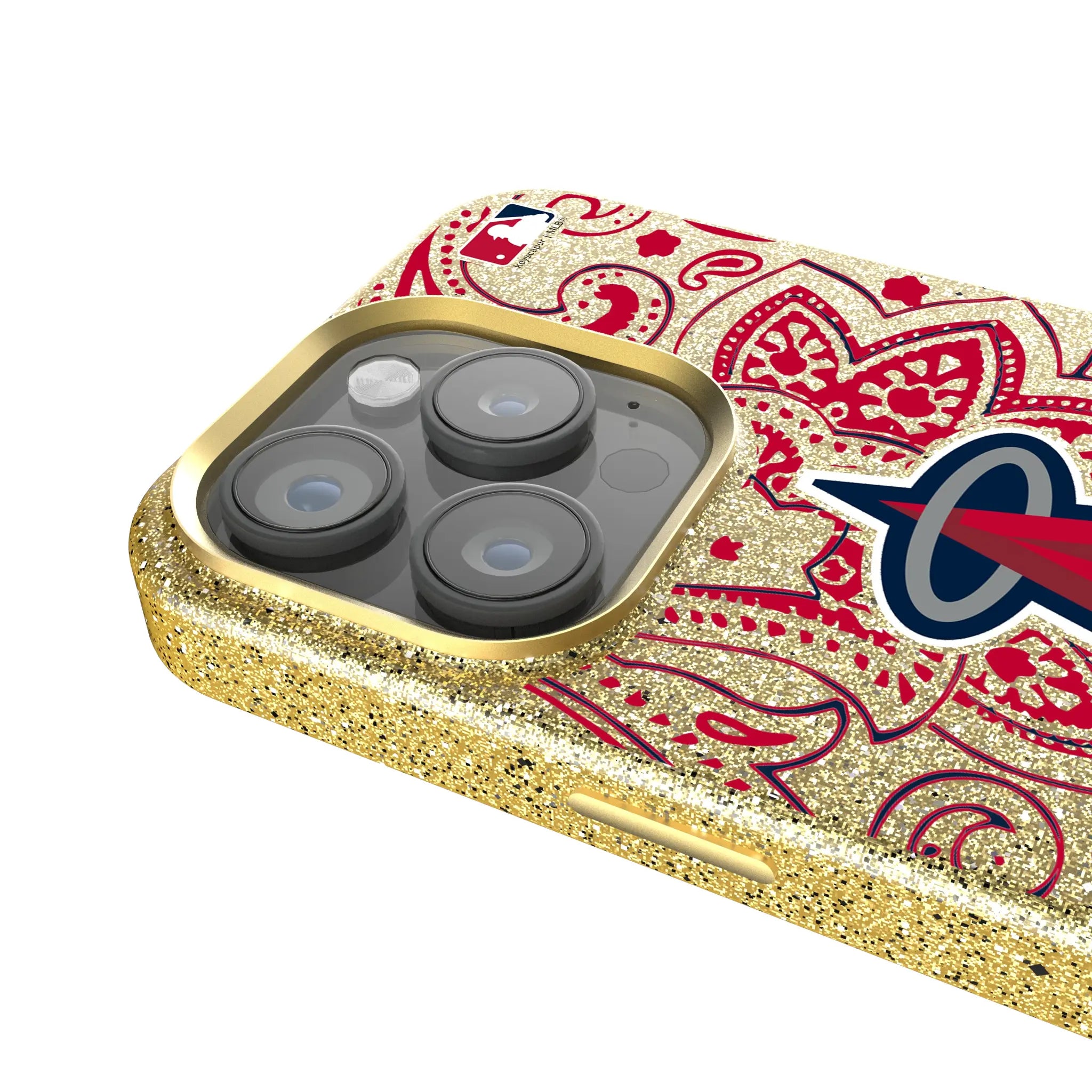 Los Angeles Angels Paisley iPhone Bling Phone Case for Apple iPhone - Detail