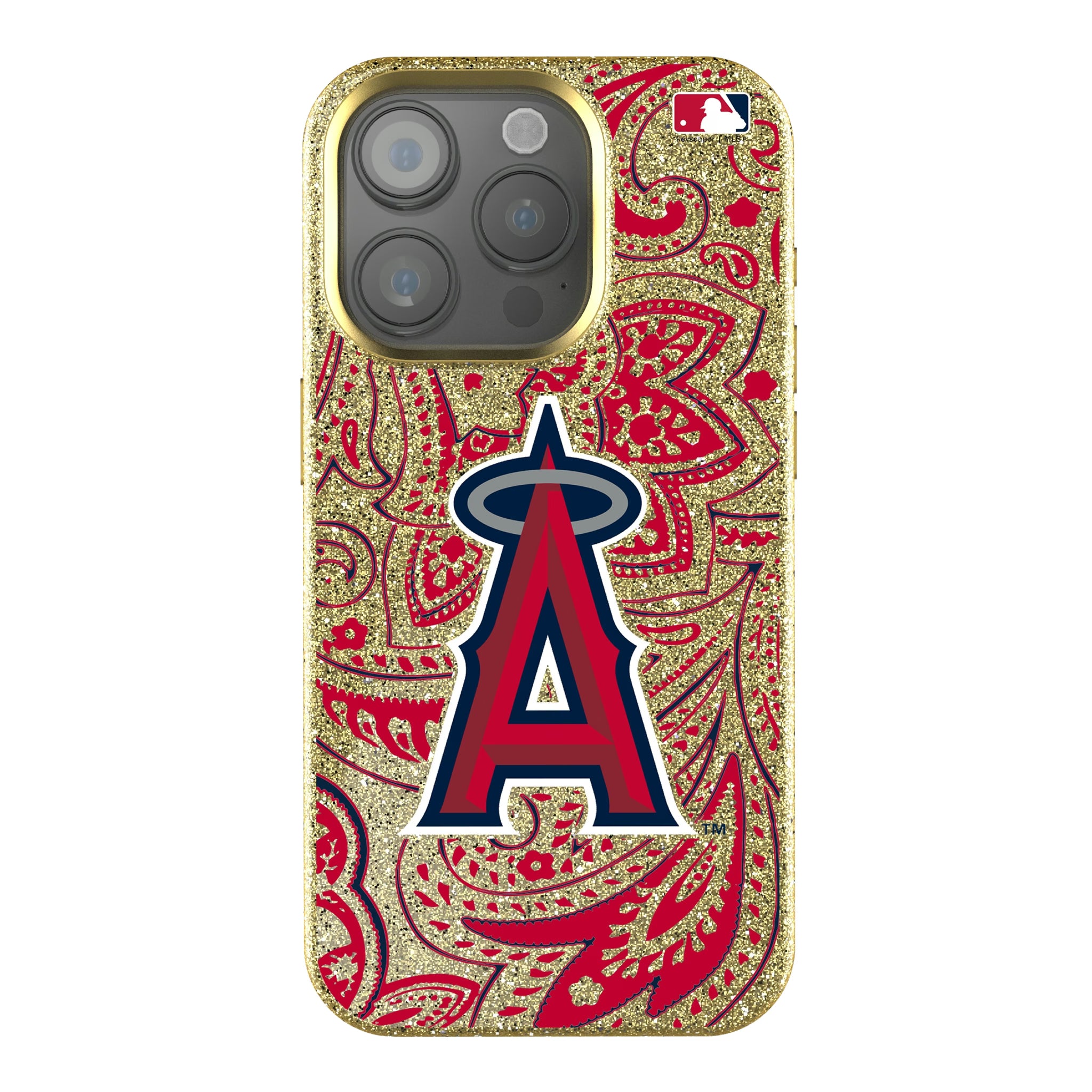 Los Angeles Angels Paisley iPhone Bling Phone Case for Apple iPhone
