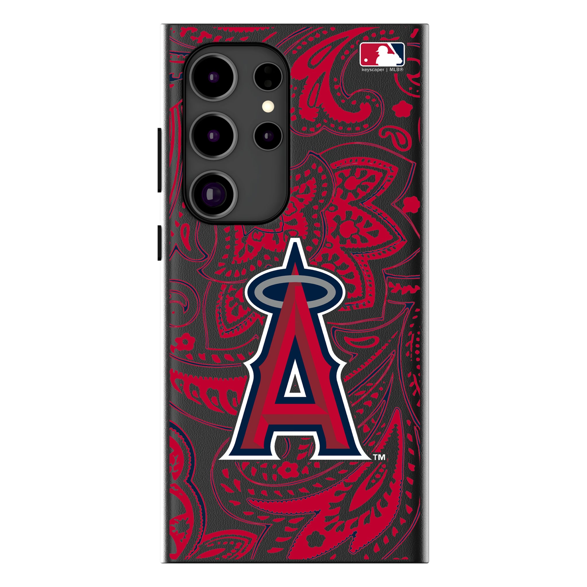 Los Angeles Angels Paisley Galaxy MagSafe Compatible Phone Case for Samsung Galaxy