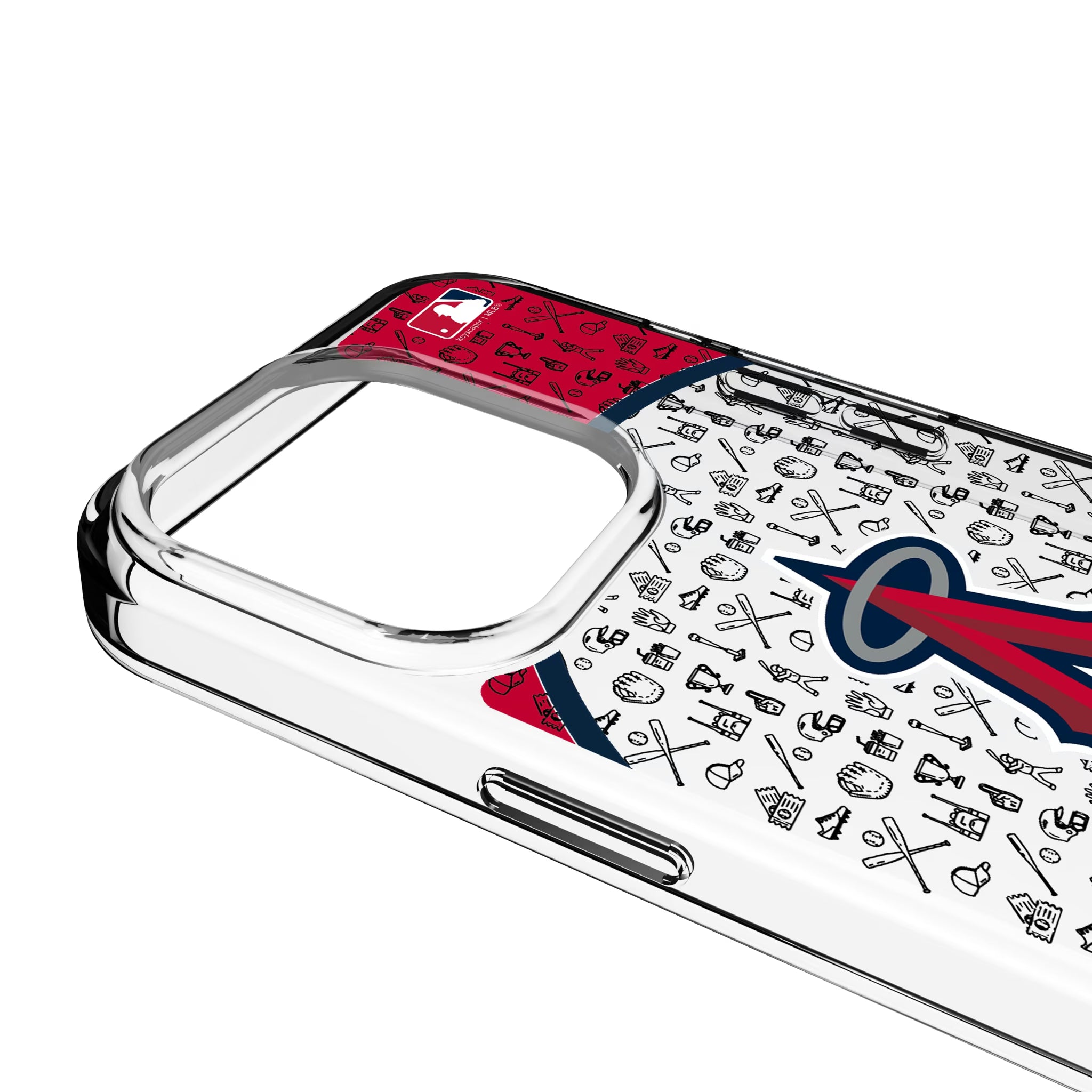 Los Angeles Angels Personalized Circle iPhone Clear Phone Case for Apple iPhone - Detail