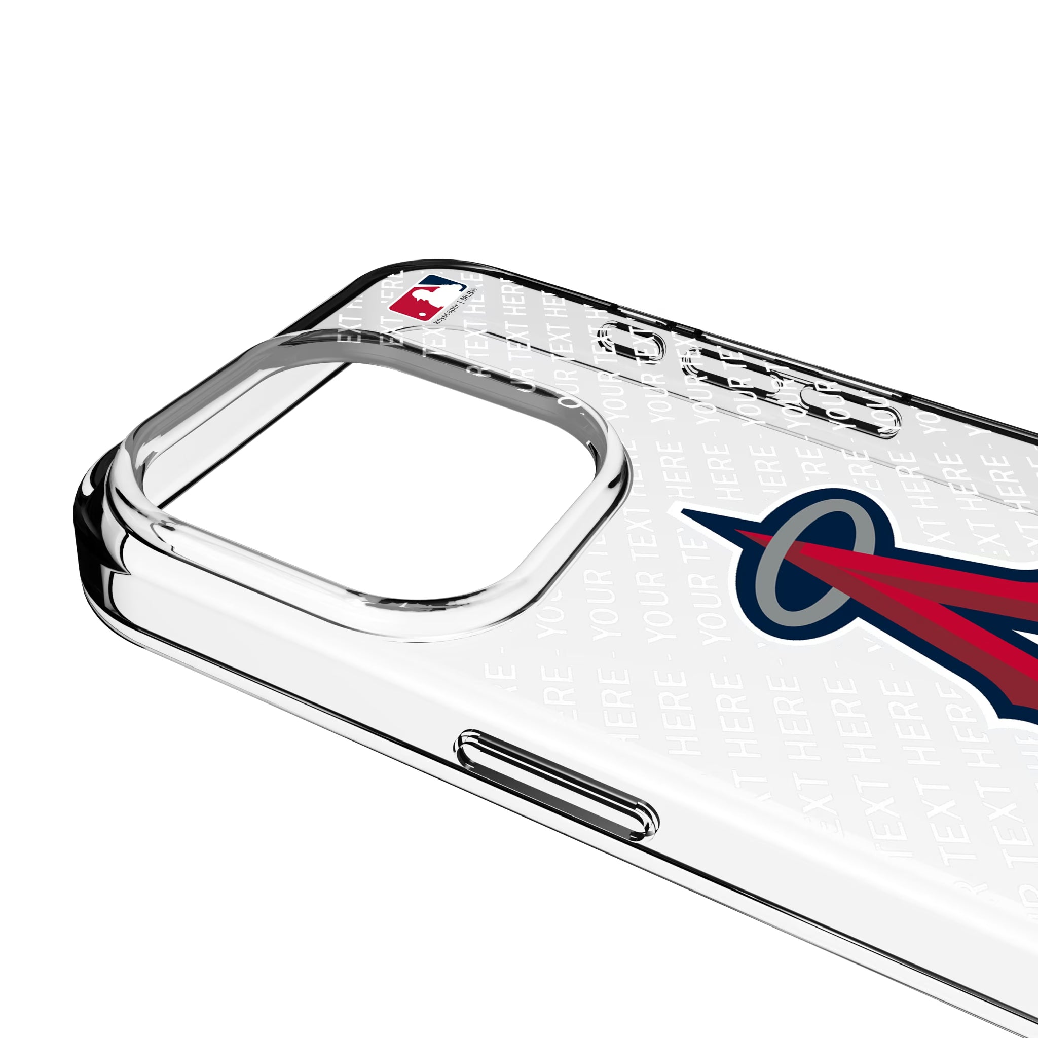 Los Angeles Angels Personalized EndZone Plus iPhone Clear Phone Case for Apple iPhone - Detail