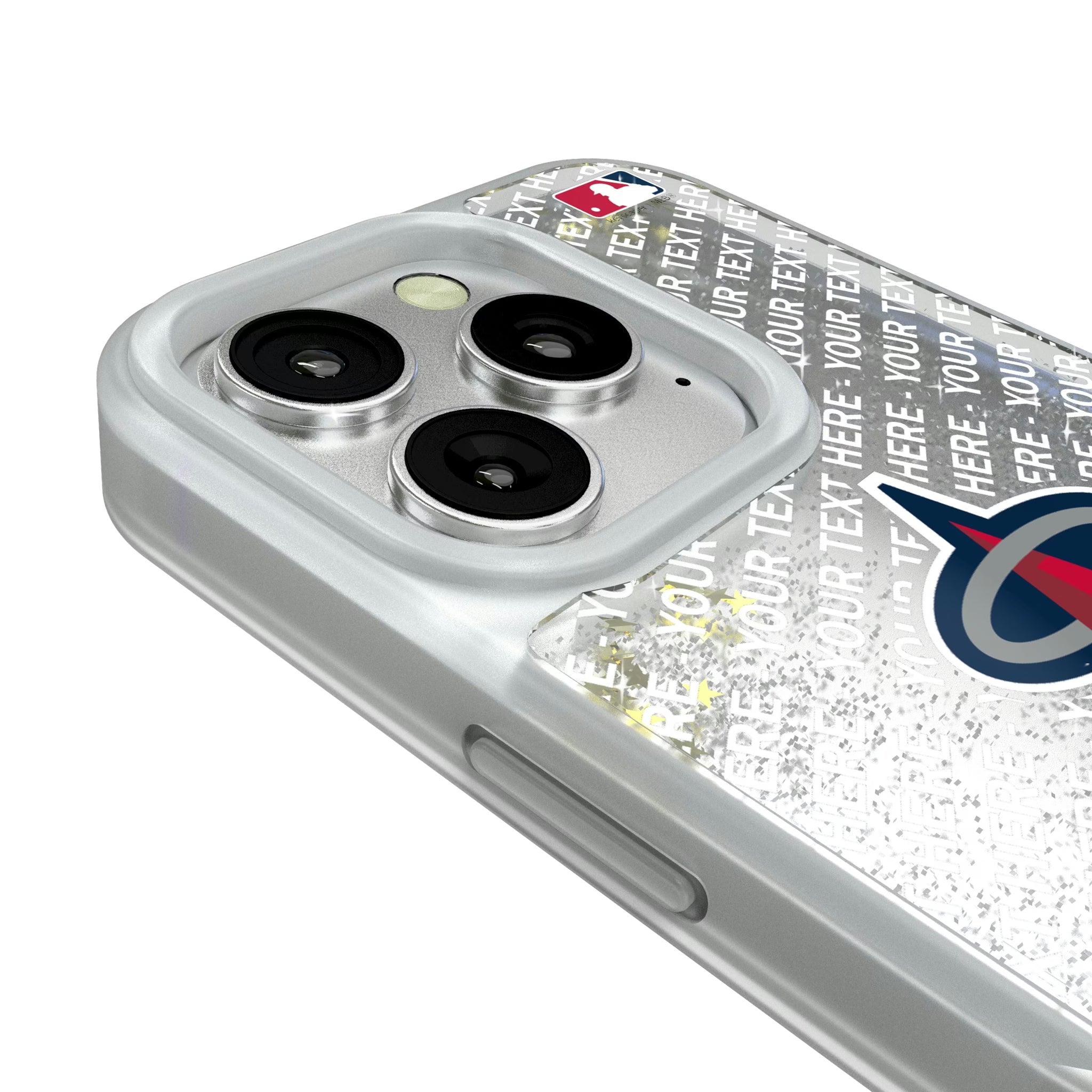 Los Angeles Angels Personalized EndZone Plus iPhone Glitter Phone Case for Apple iPhone - Detail#Device_iPhone 16 Pro