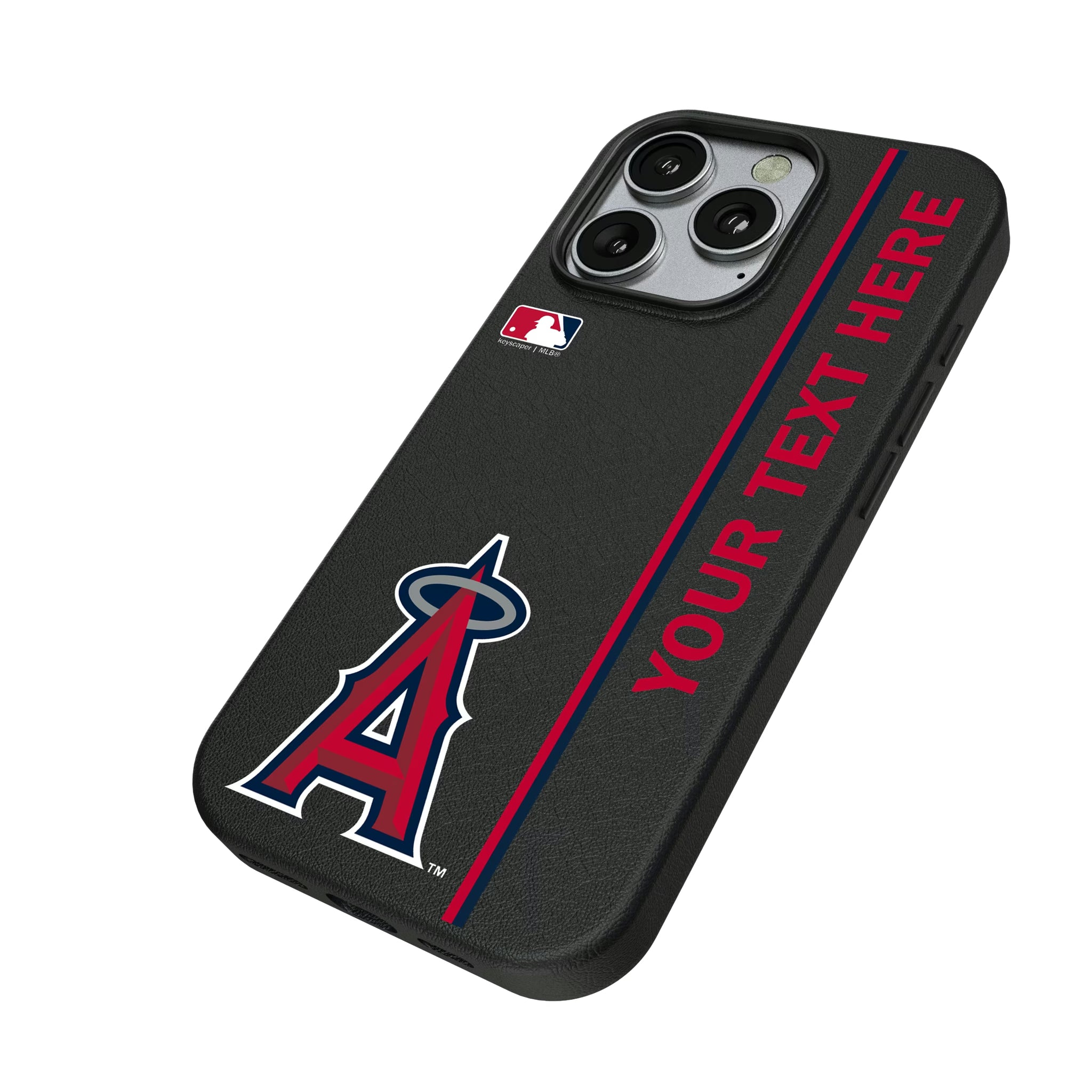 Los Angeles Angels Personalized Sidebard iPhone MagSafe Compatible Phone Case for Apple iPhone - Isometric View