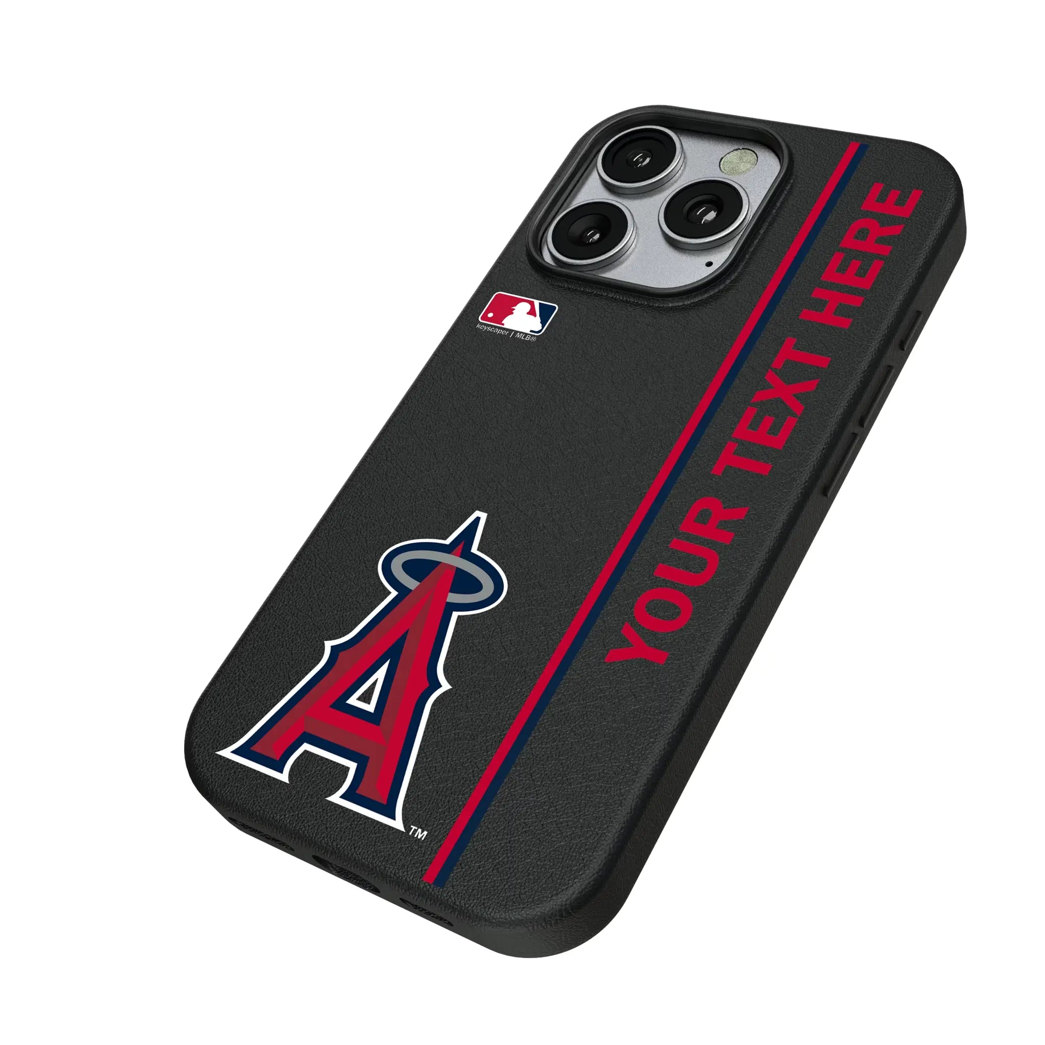 Los Angeles Angels Personalized Sidebard iPhone MagSafe Compatible Phone Case for Apple iPhone - Isometric View