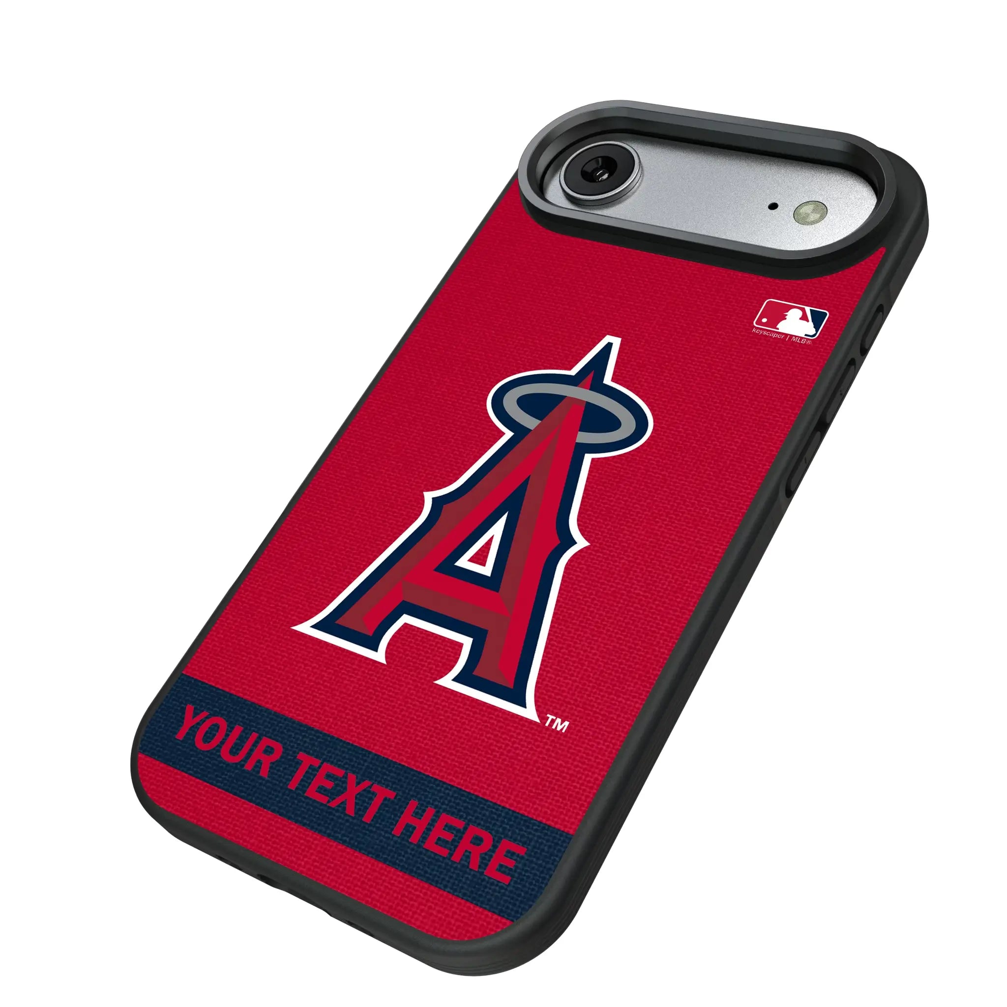 Los Angeles Angels Personalized Stripe iPhone Bump Phone Case for Apple iPhone - Isometric View#Device_iPhone Air