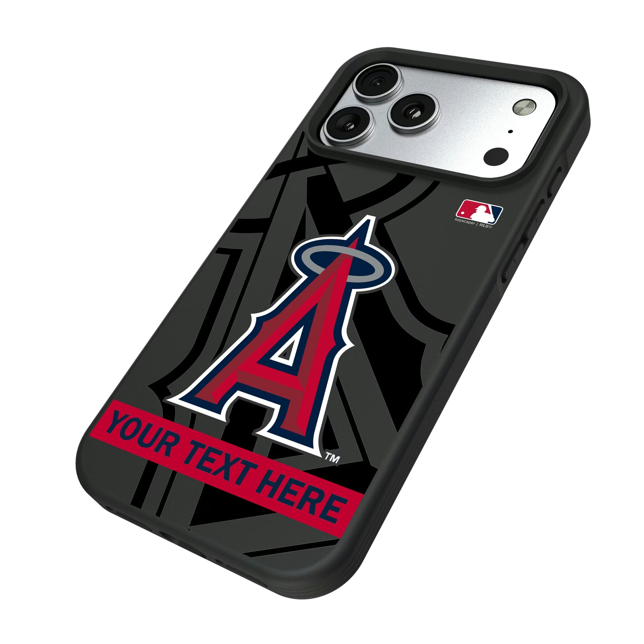 Los Angeles Angels Personalized Tilt iPhone Bump Phone Case for Apple iPhone - Isometric View#Device_iPhone 17 Pro Max