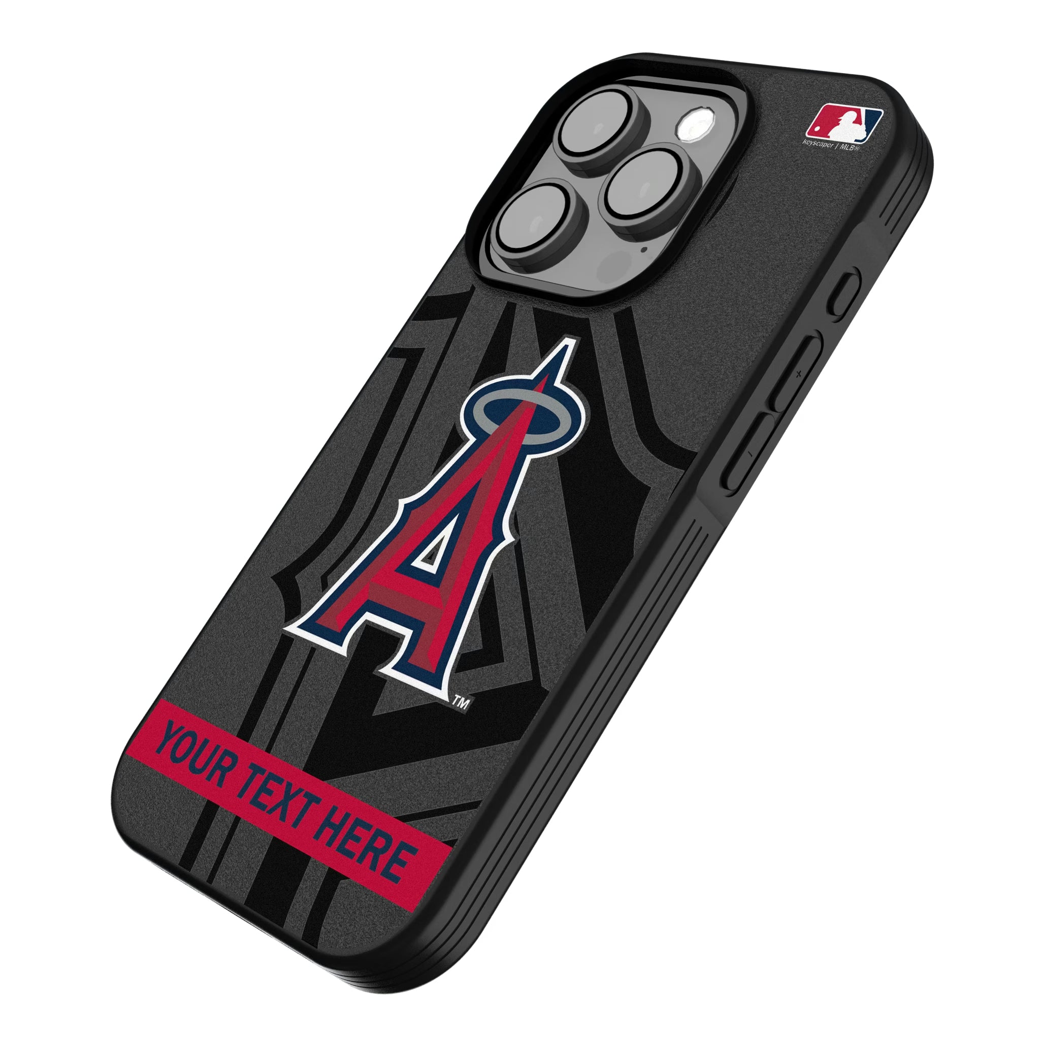Los Angeles Angels Personalized Tilt iPhone Bump Phone Case for Apple iPhone - Isometric View