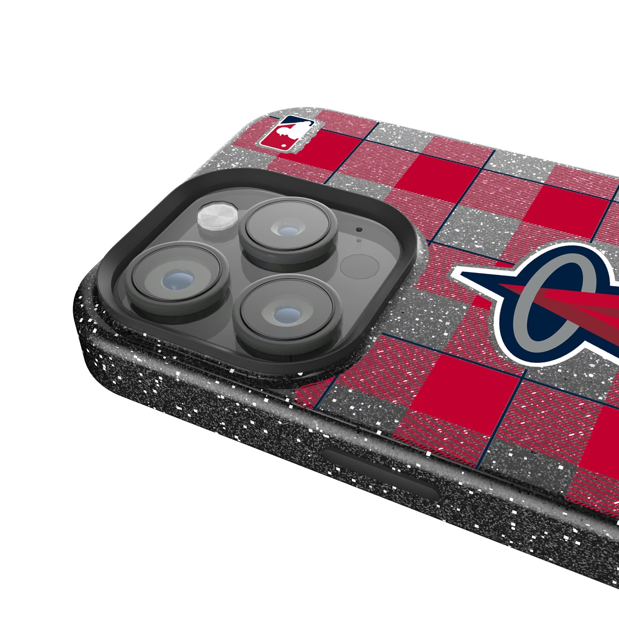 Los Angeles Angels Plaid iPhone Bling Phone Case for Apple iPhone - Detail