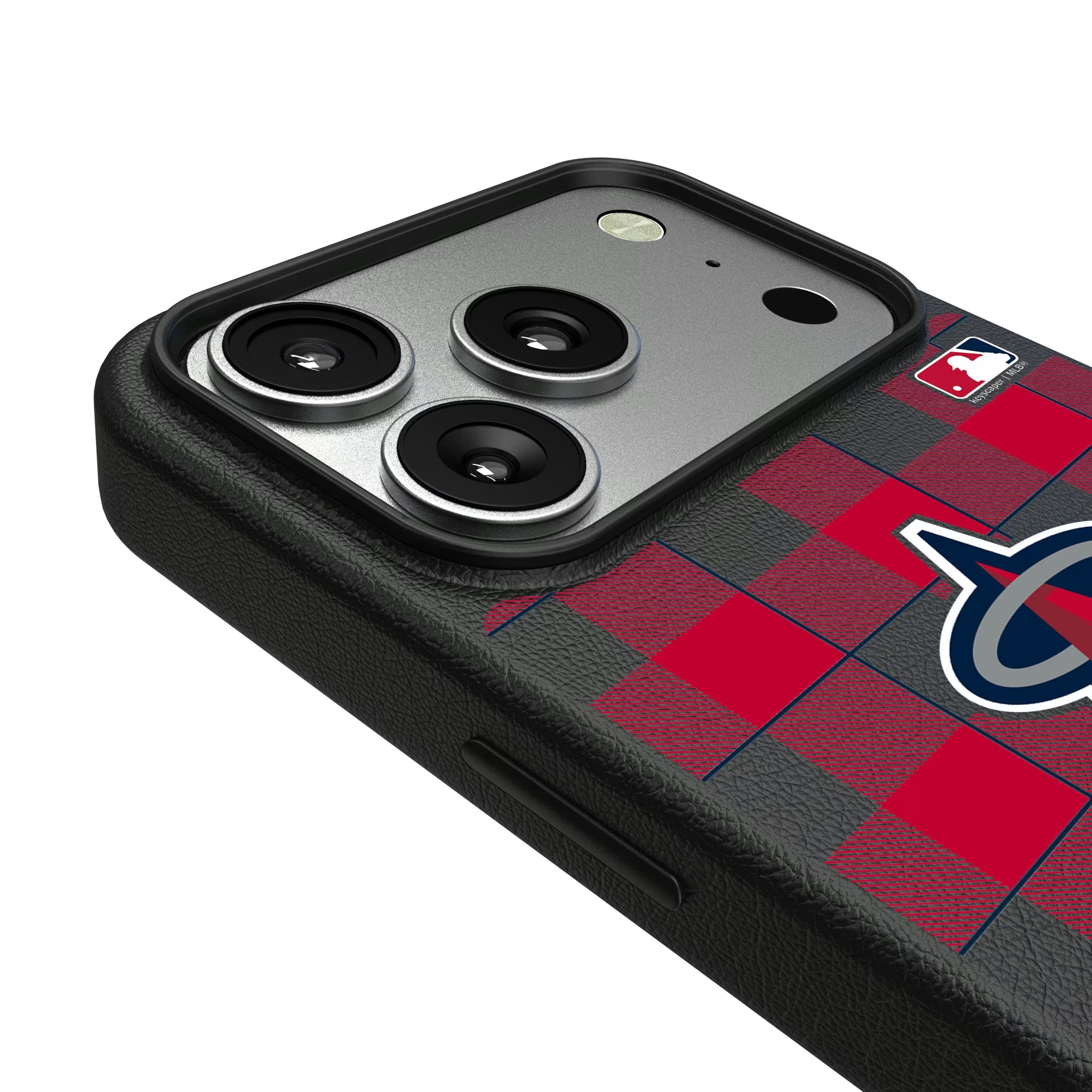 Los Angeles Angels Plaid iPhone MagSafe Compatible Phone Case for Apple iPhone - Detail#Device_iPhone 17 Pro