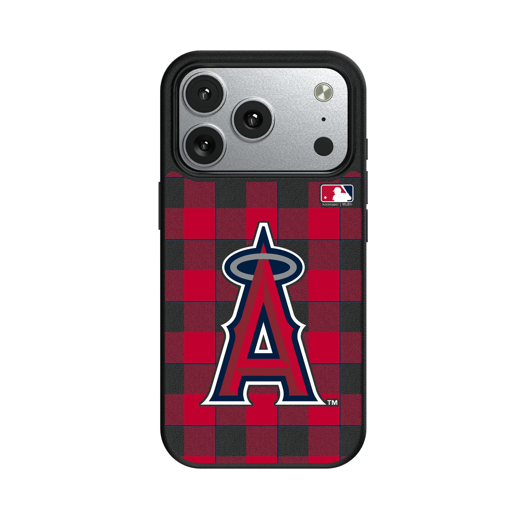 Los Angeles Angels Plaid iPhone MagSafe Compatible Phone Case for Apple iPhone#Device_iPhone 17 Pro