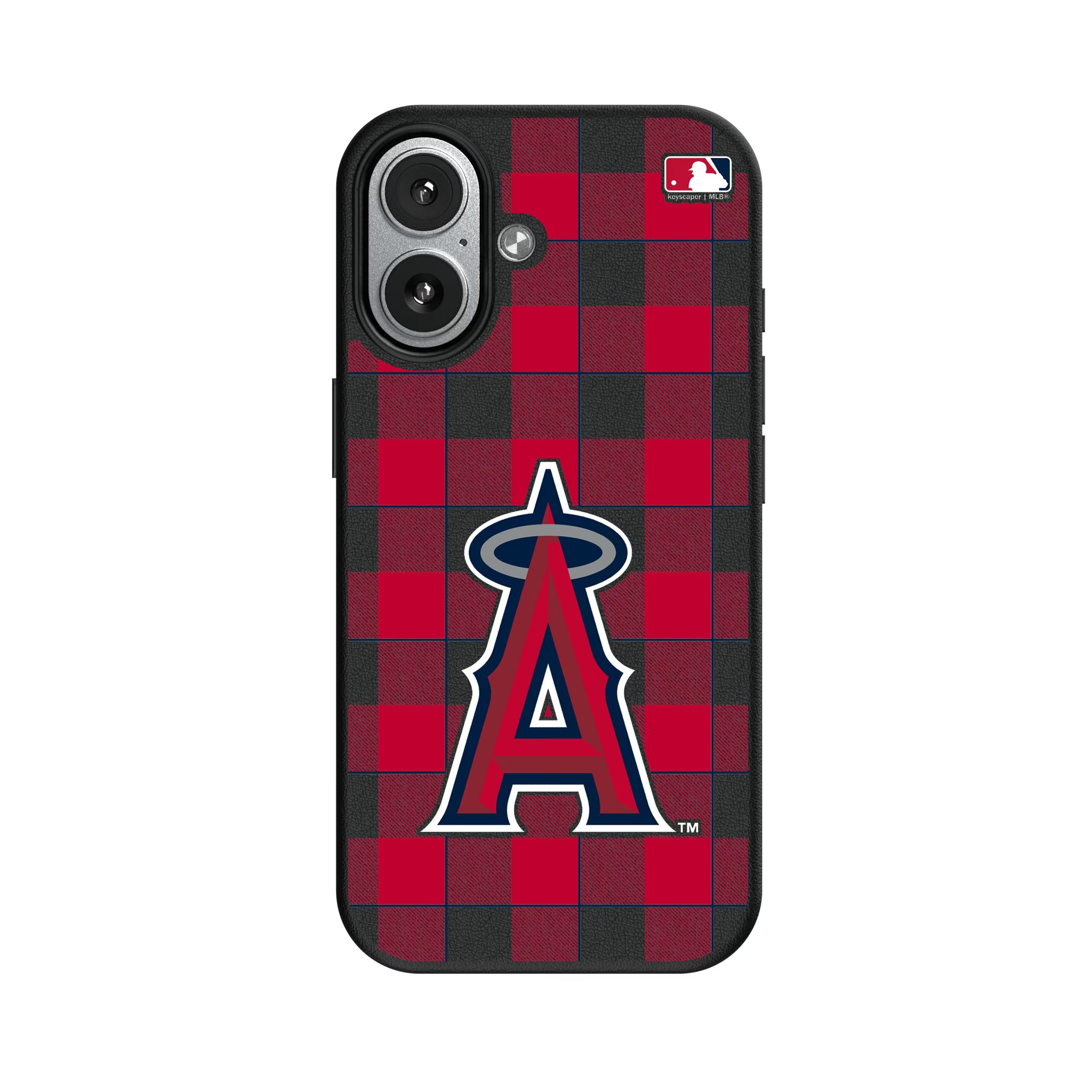 Los Angeles Angels Plaid iPhone MagSafe Compatible Phone Case for Apple iPhone#Device_iPhone 17