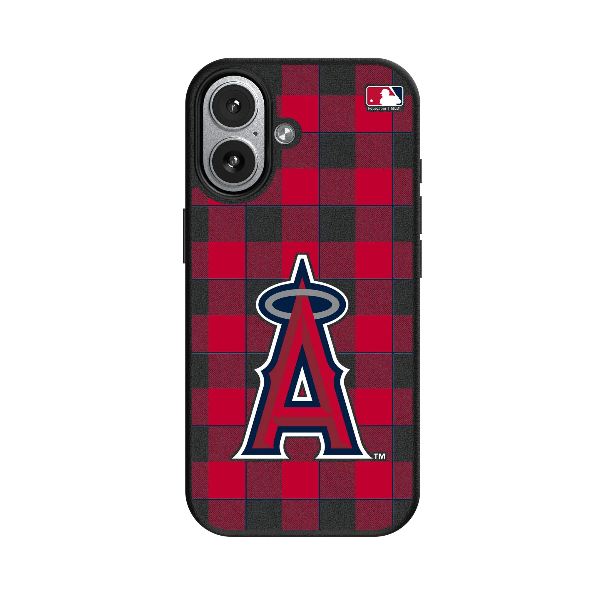 Los Angeles Angels Plaid iPhone MagSafe Compatible Phone Case for Apple iPhone#Device_iPhone 17