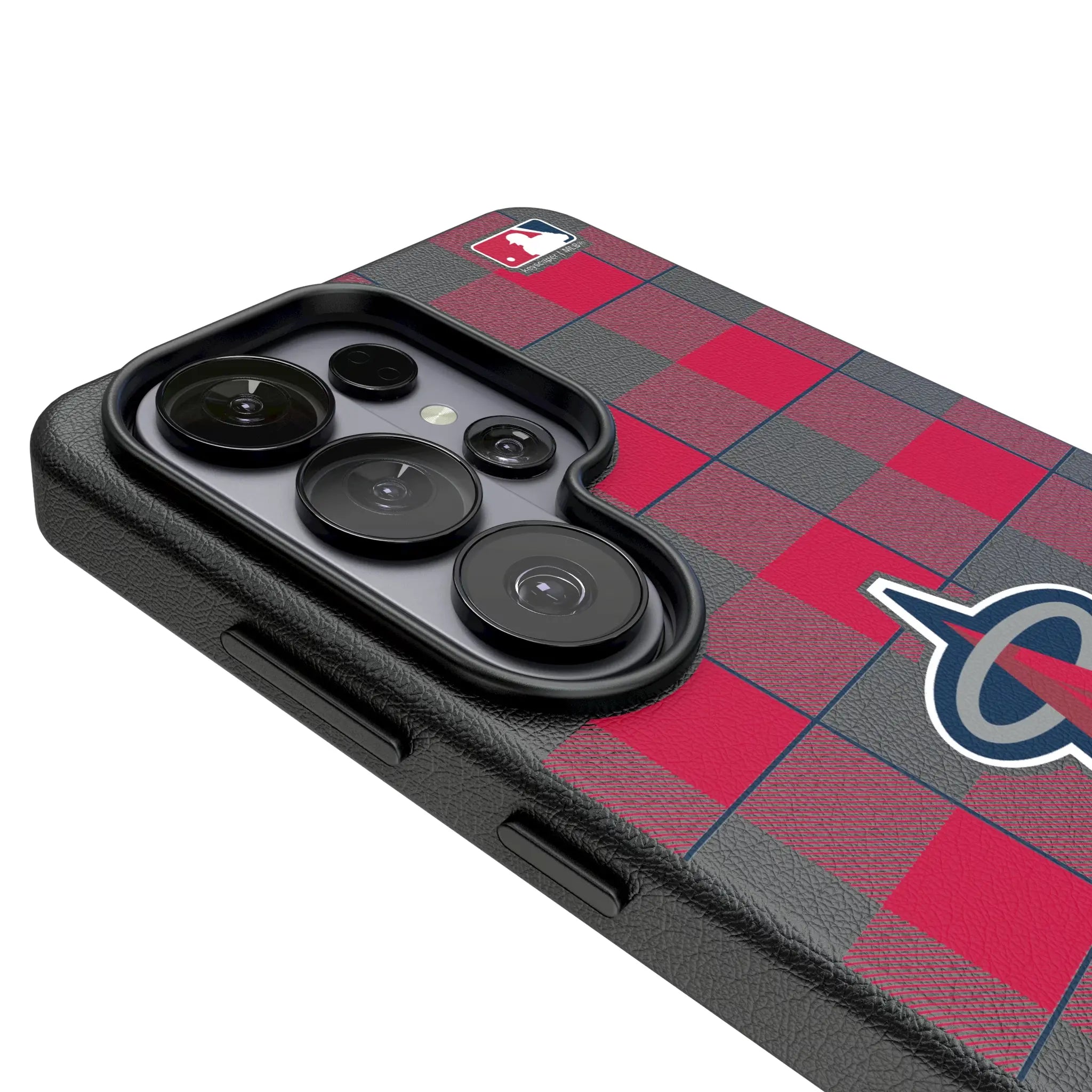 Los Angeles Angels Plaid Galaxy MagSafe Compatible Phone Case for Samsung Galaxy - Detail#Device_Galaxy S26 Ultra