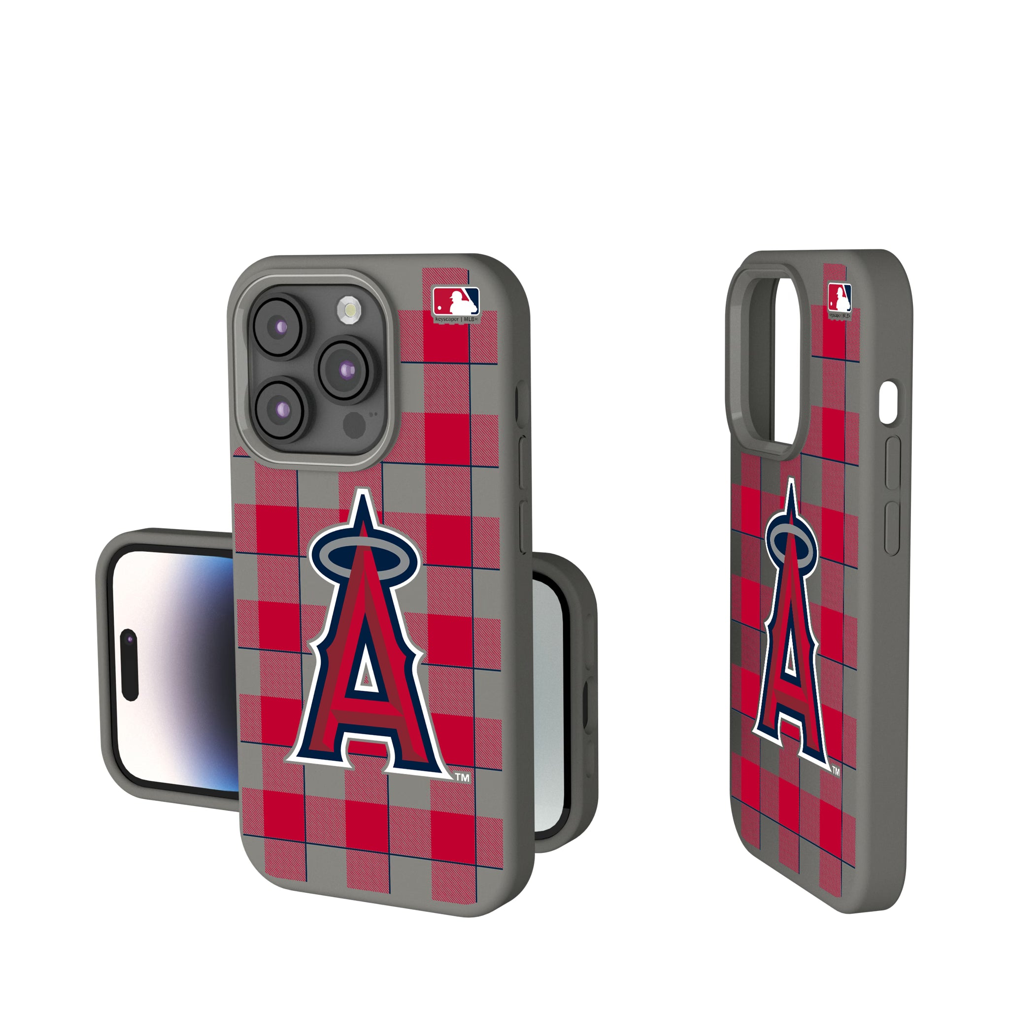 Los Angeles Angels Plaid iPhone Soft Touch Phone Case for Apple iPhone