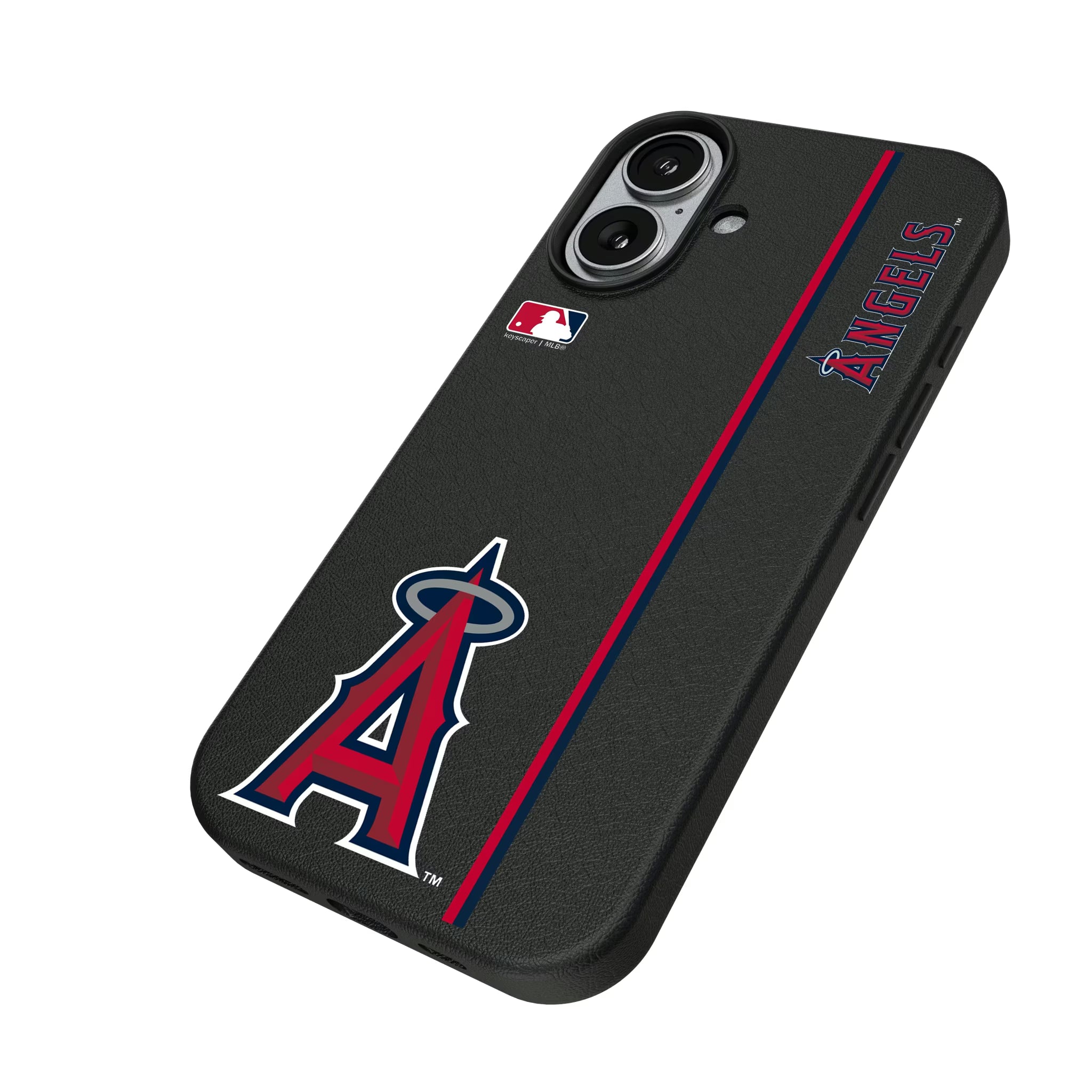 Los Angeles Angels Sidebar iPhone MagSafe Compatible Phone Case for Apple iPhone - Isometric View#Device_iPhone 17
