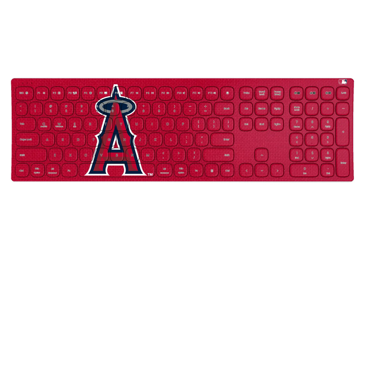 Los Angeles Angels Solid KKB605 Curved Wireless Keyboard