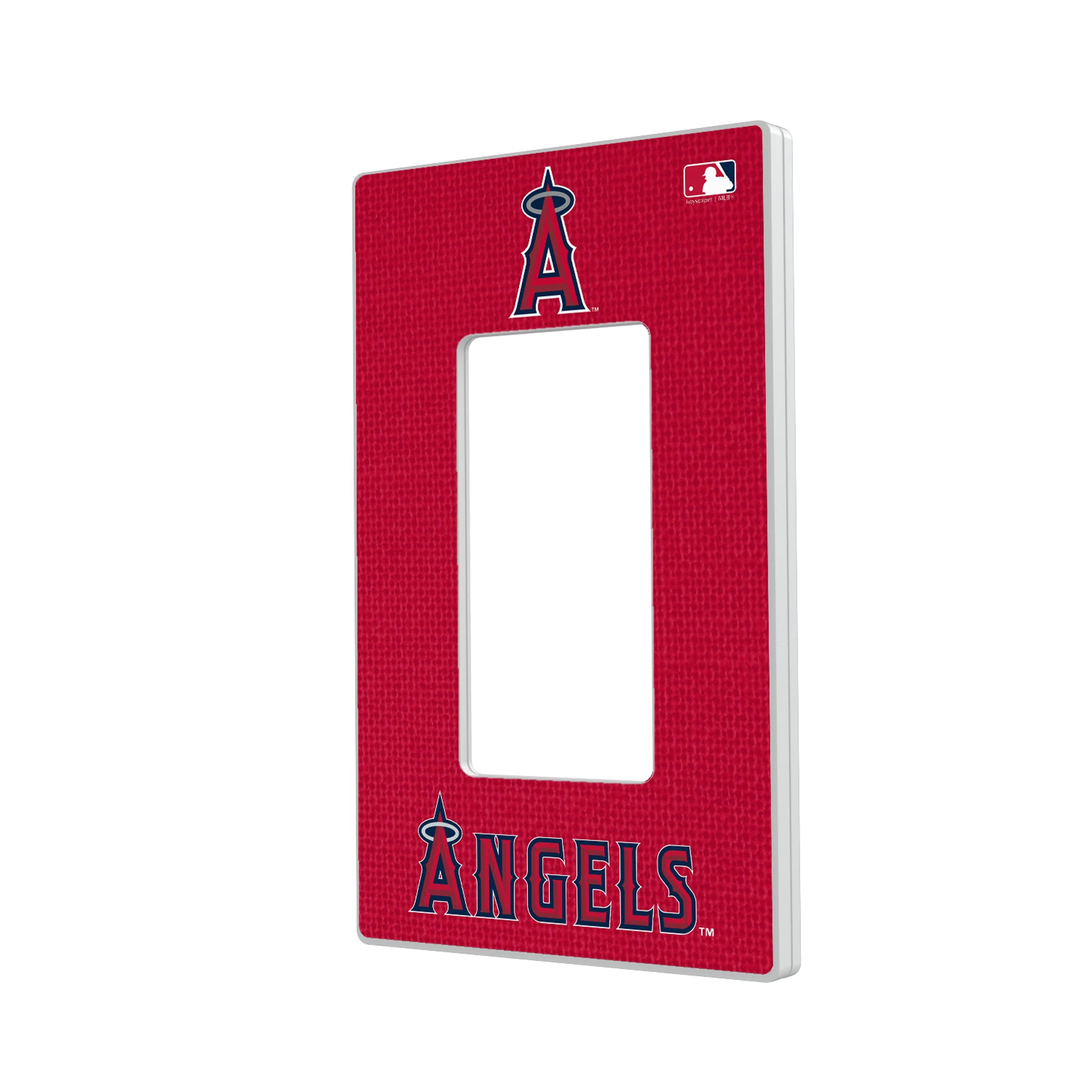 Los Angeles Angels Solid Hidden-Screw Light Switch Plate#Style_Single Rocker
