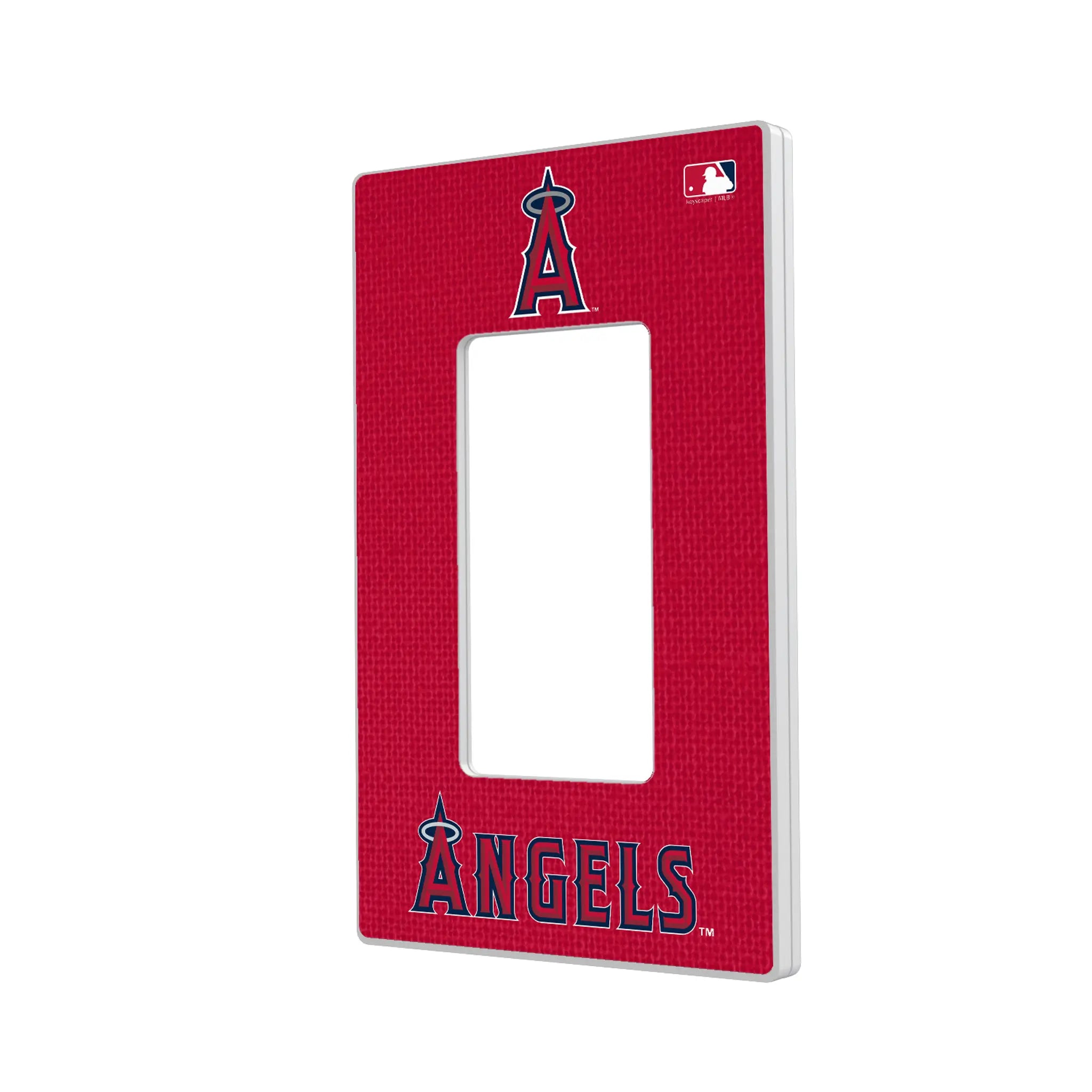 Los Angeles Angels Solid Hidden-Screw Light Switch Plate#Style_Single Rocker