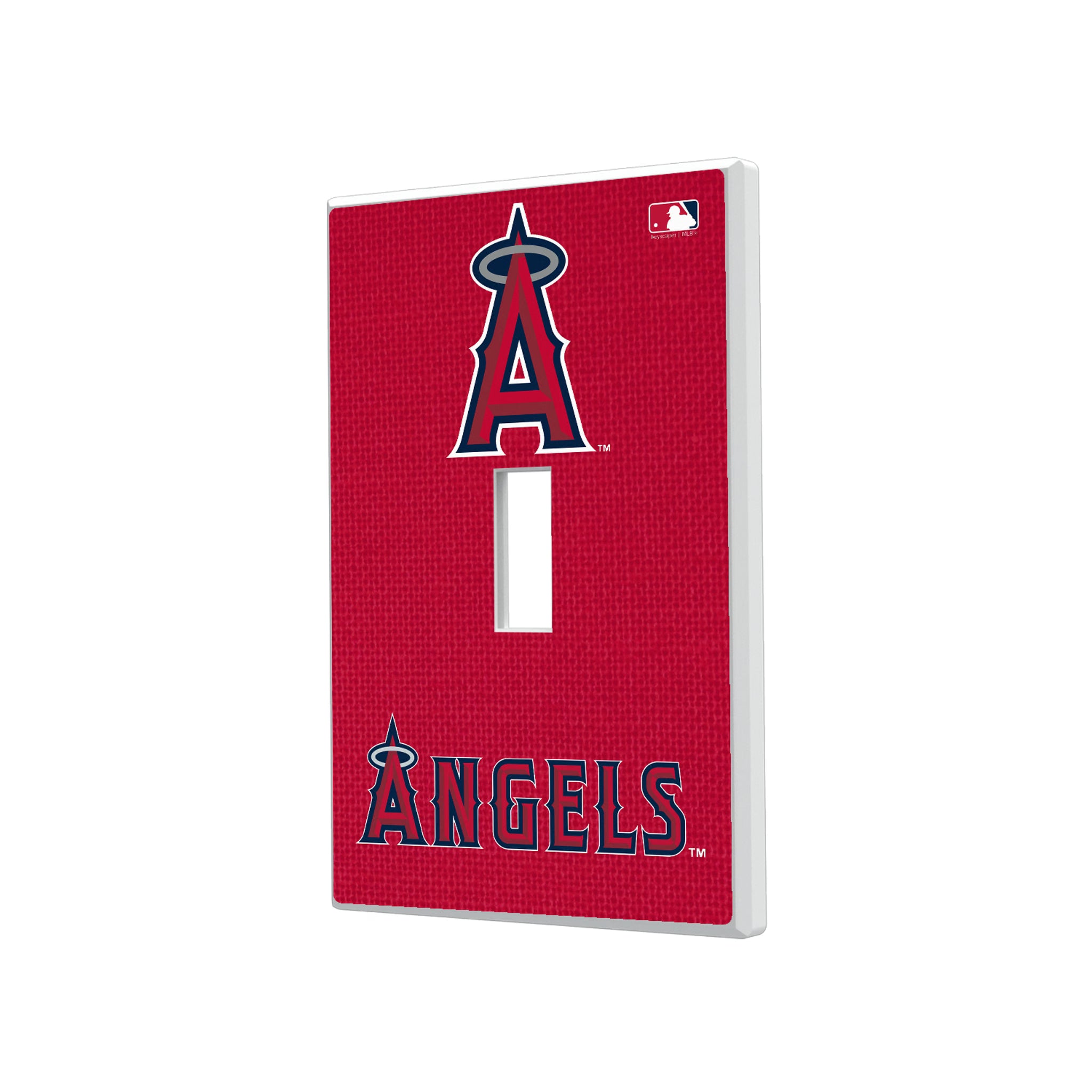 Los Angeles Angels Solid Hidden-Screw Light Switch Plate#Style_Single Toggle