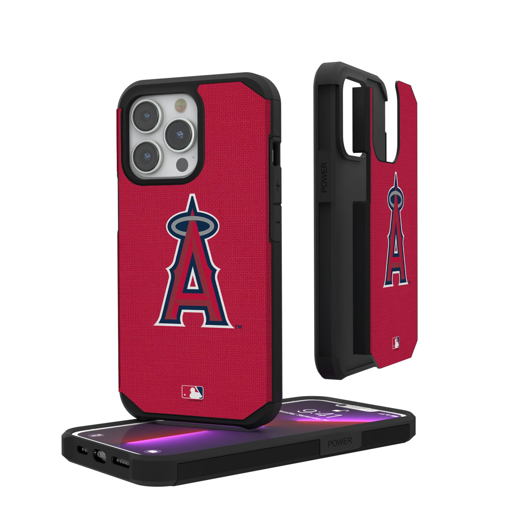 Los Angeles Angels Solid iPhone Rugged Phone Case for Apple iPhone