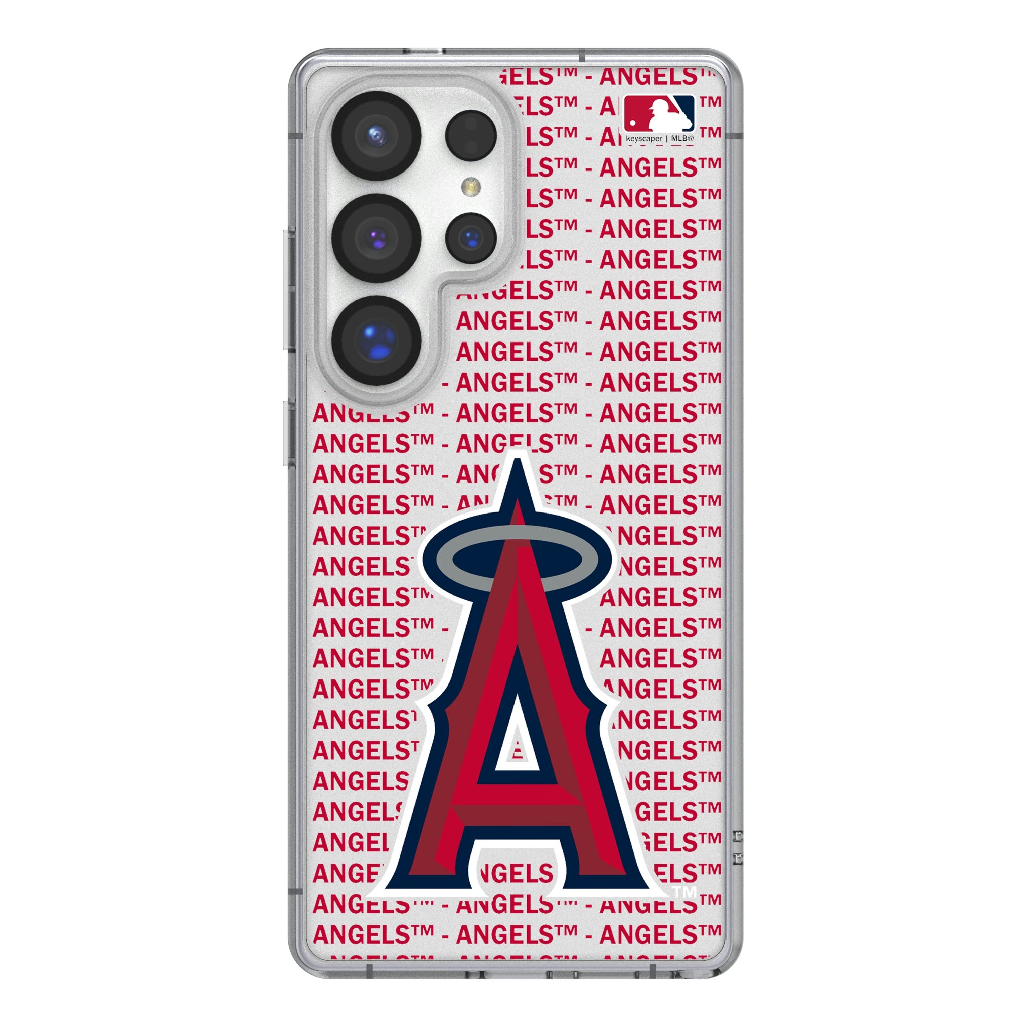 Los Angeles Angels Text Backdrop Galaxy Clear Phone Case for Samsung Galaxy