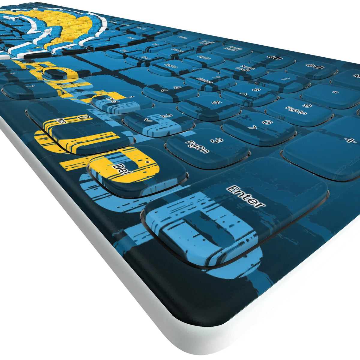 Los Angeles Chargers Brick KKB605 Curved Wireless Keyboard - Detail