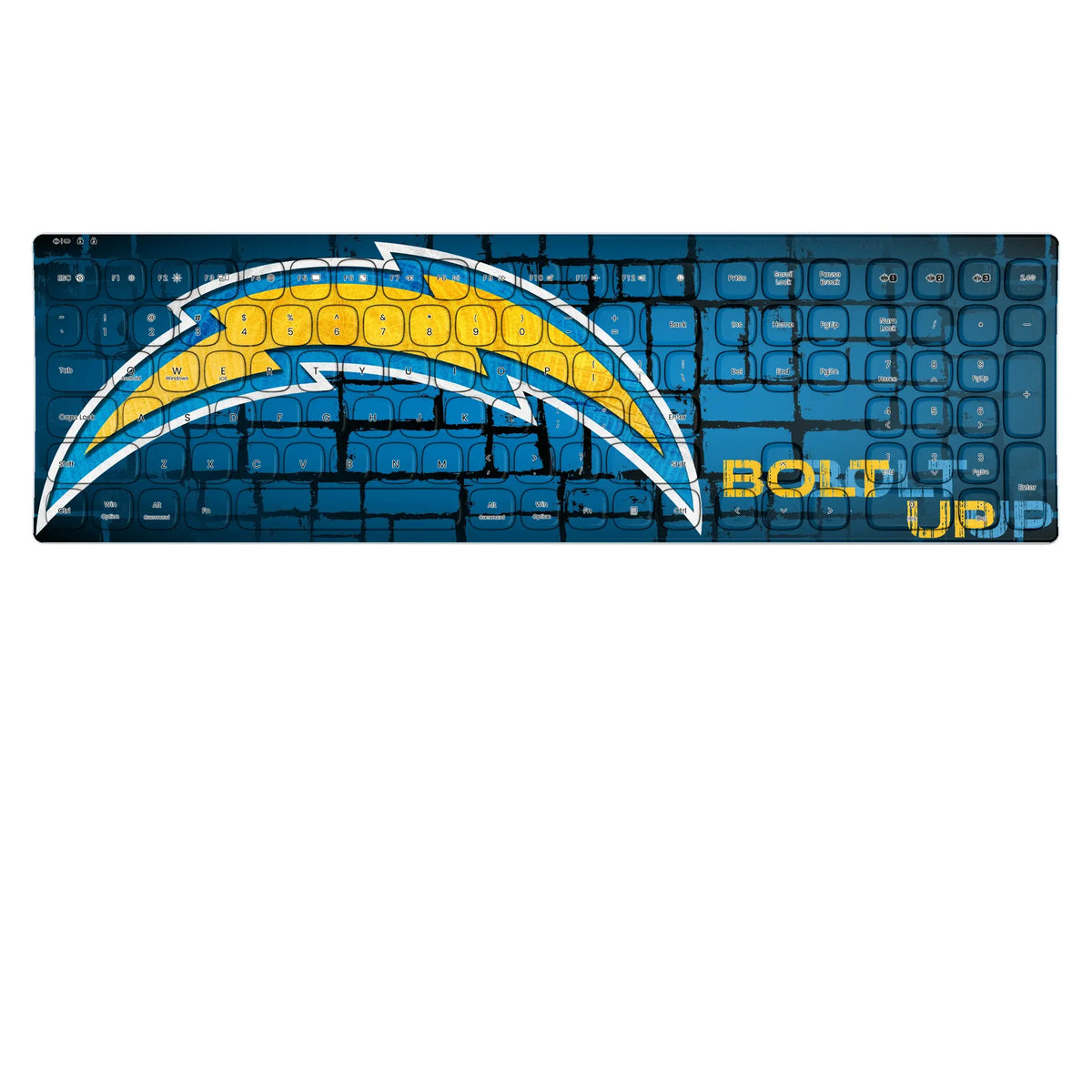 Los Angeles Chargers Brick KKB605 Curved Wireless Keyboard
