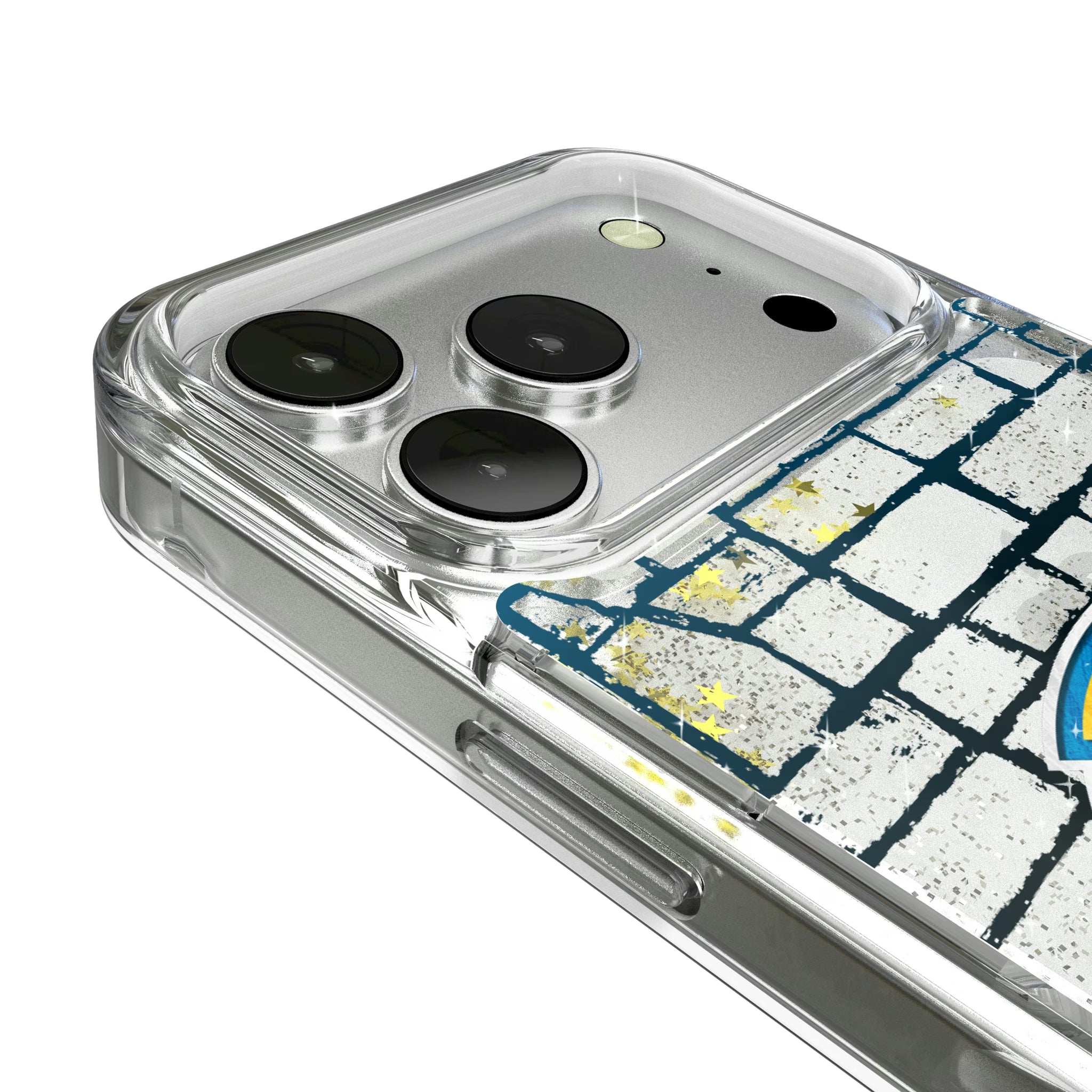 Los Angeles Chargers Brick iPhone Glitter Phone Case for Apple iPhone - Detail