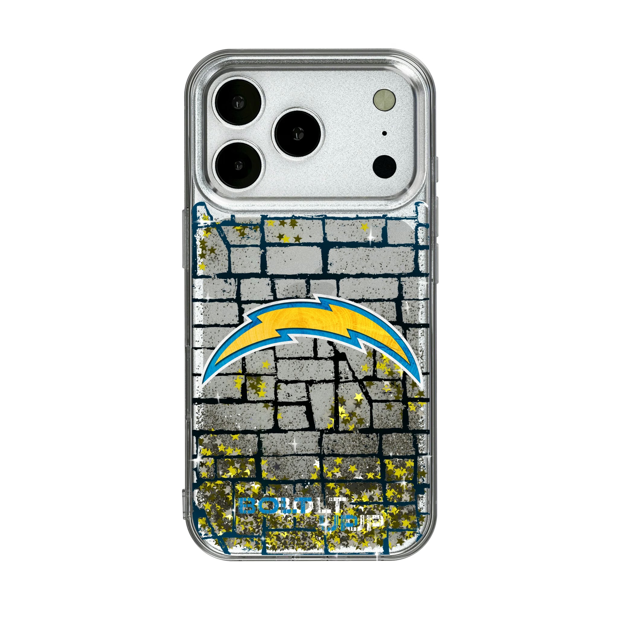 Los Angeles Chargers Brick iPhone Glitter Phone Case for Apple iPhone