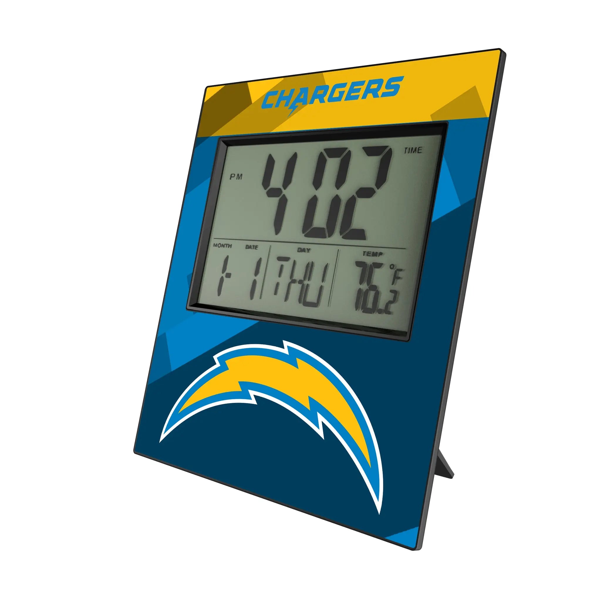 Los Angeles Chargers Color Block Wall Clock