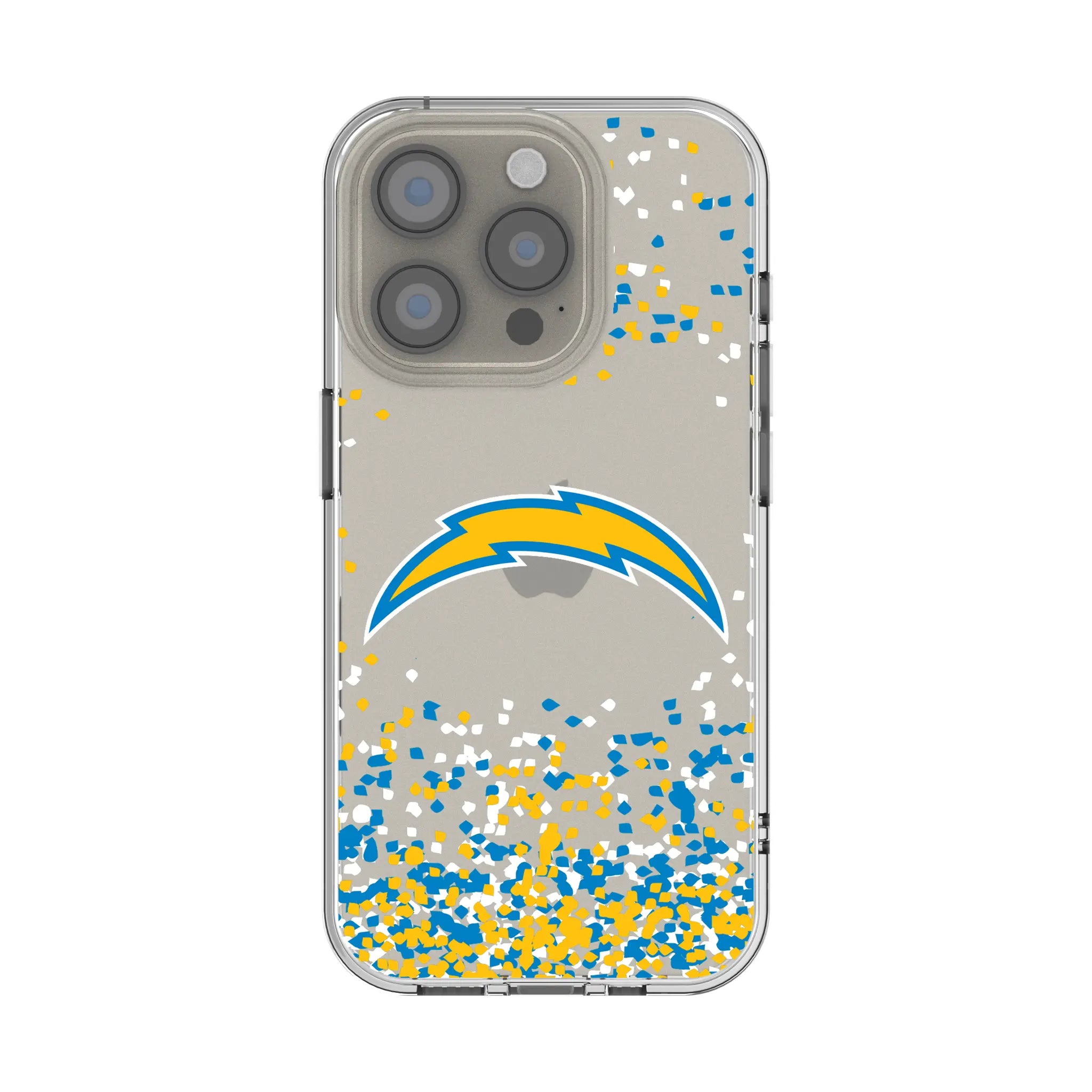 Los Angeles Chargers Confetti iPhone Clear Phone Case for Apple iPhone