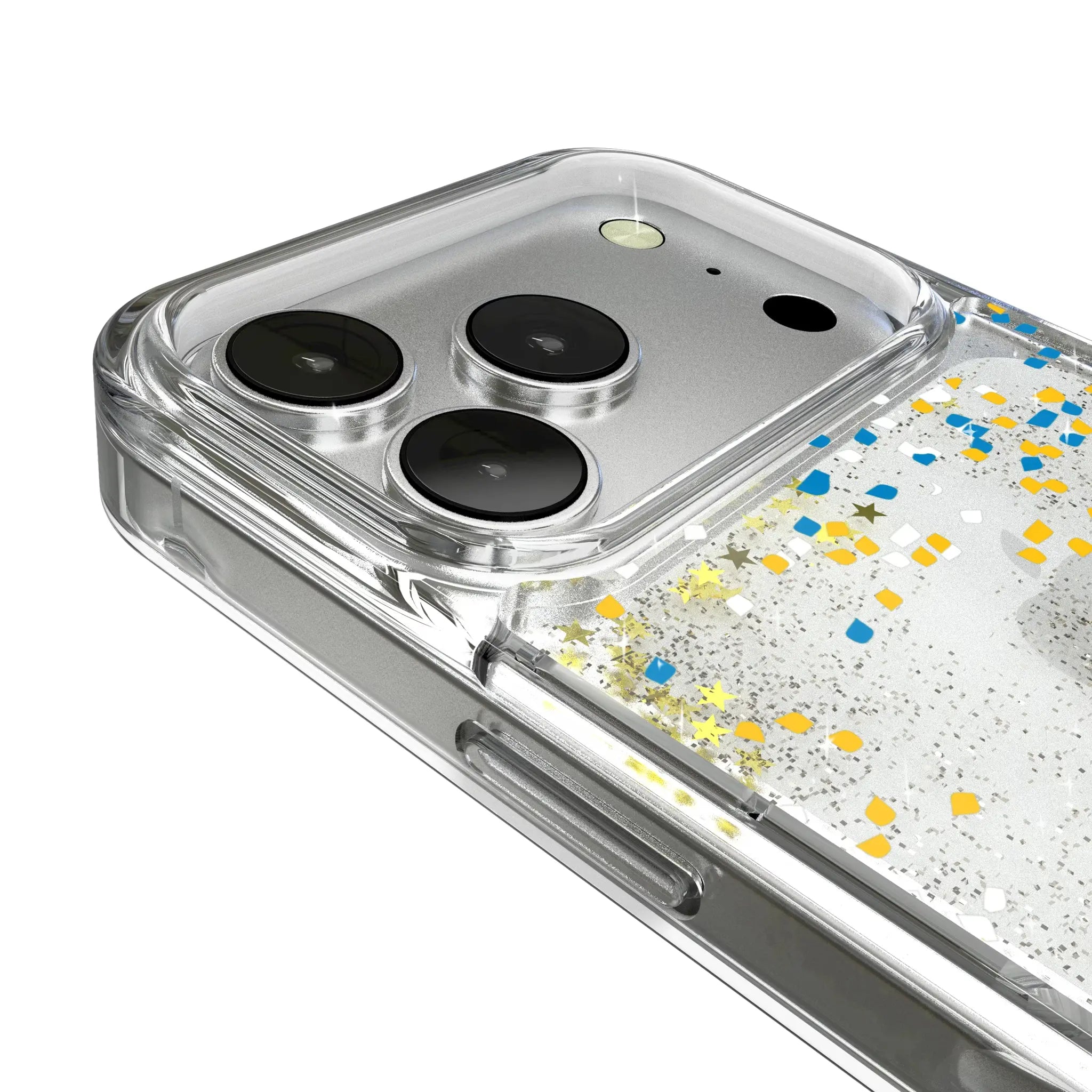 Los Angeles Chargers Confetti iPhone Glitter Phone Case for Apple iPhone - Detail