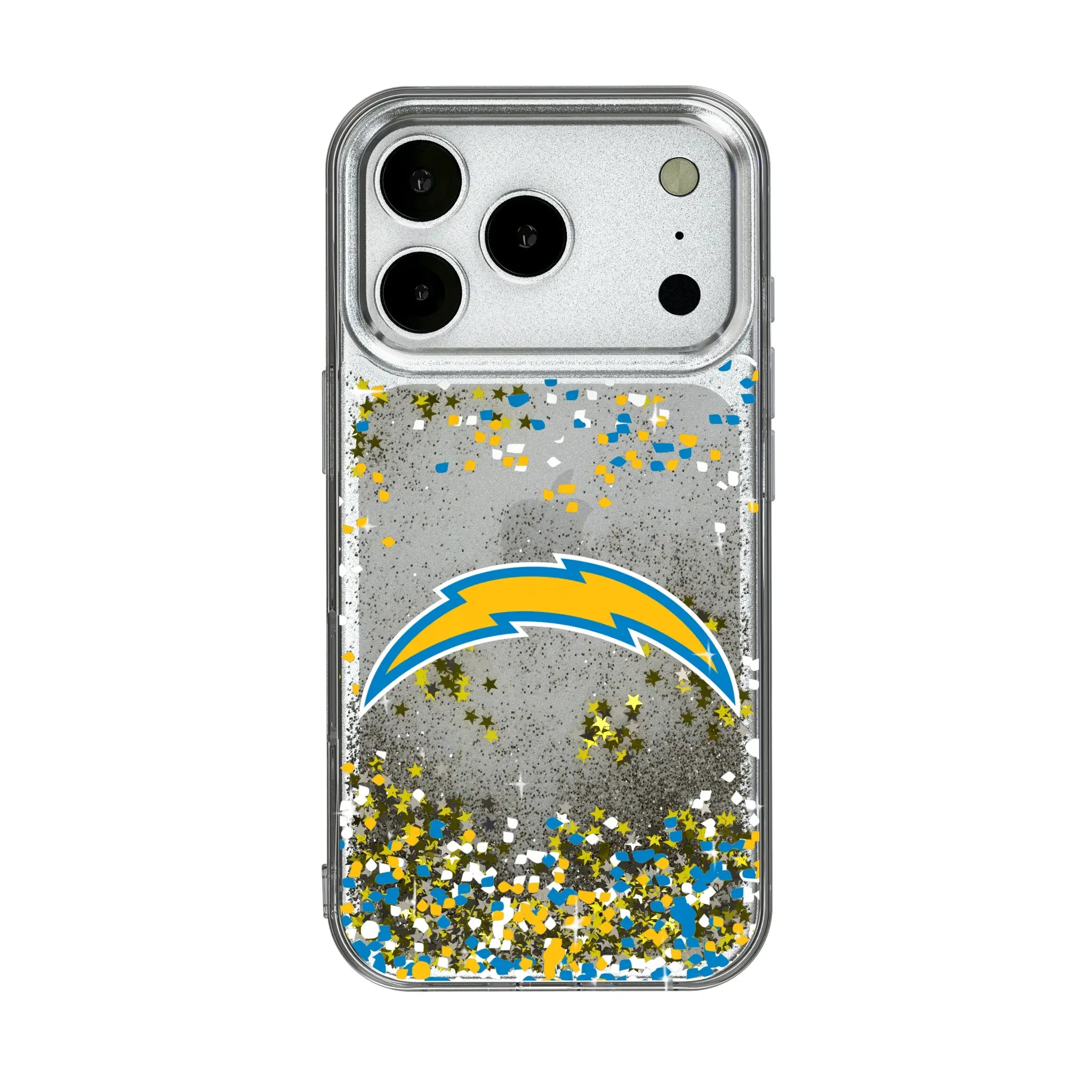 Los Angeles Chargers Confetti iPhone Glitter Phone Case for Apple iPhone