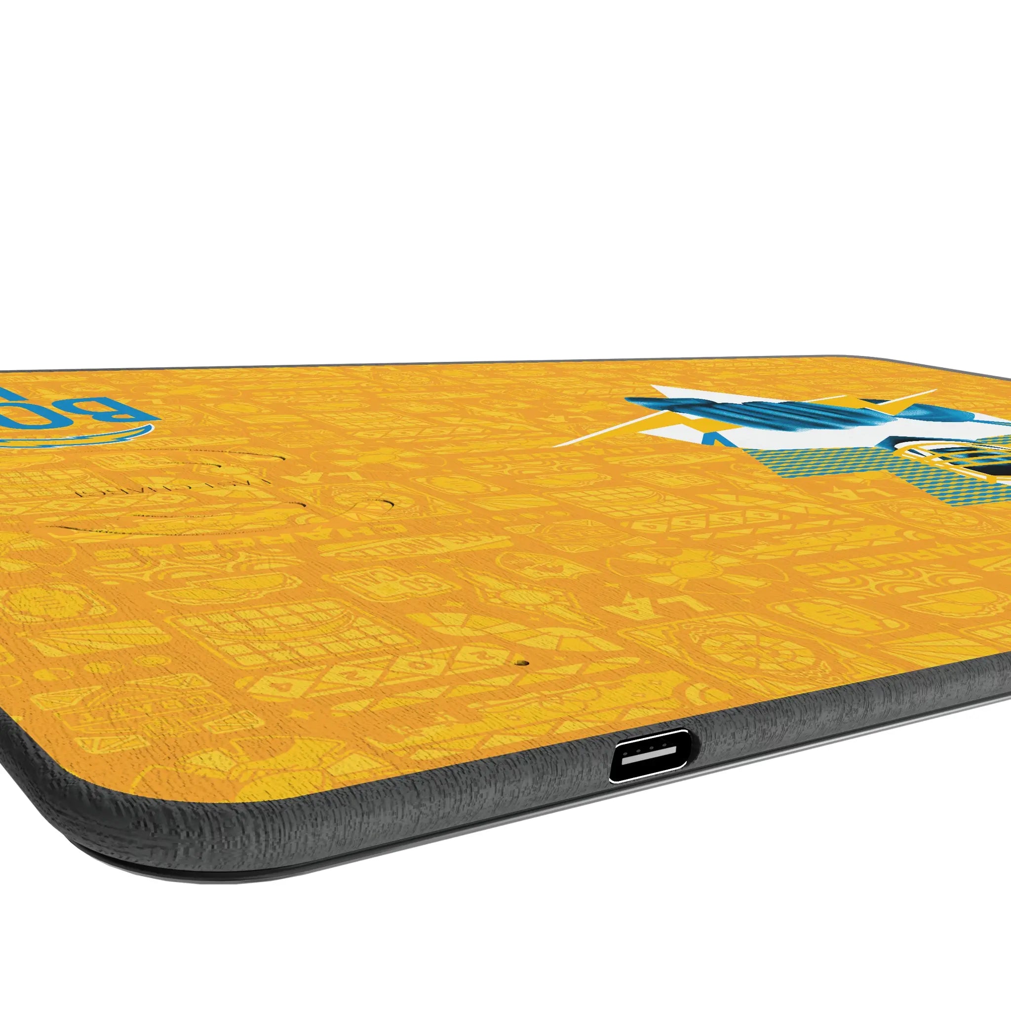 Los Angeles Chargers Deco 15-Watt Wireless Charger and Mouse Pad